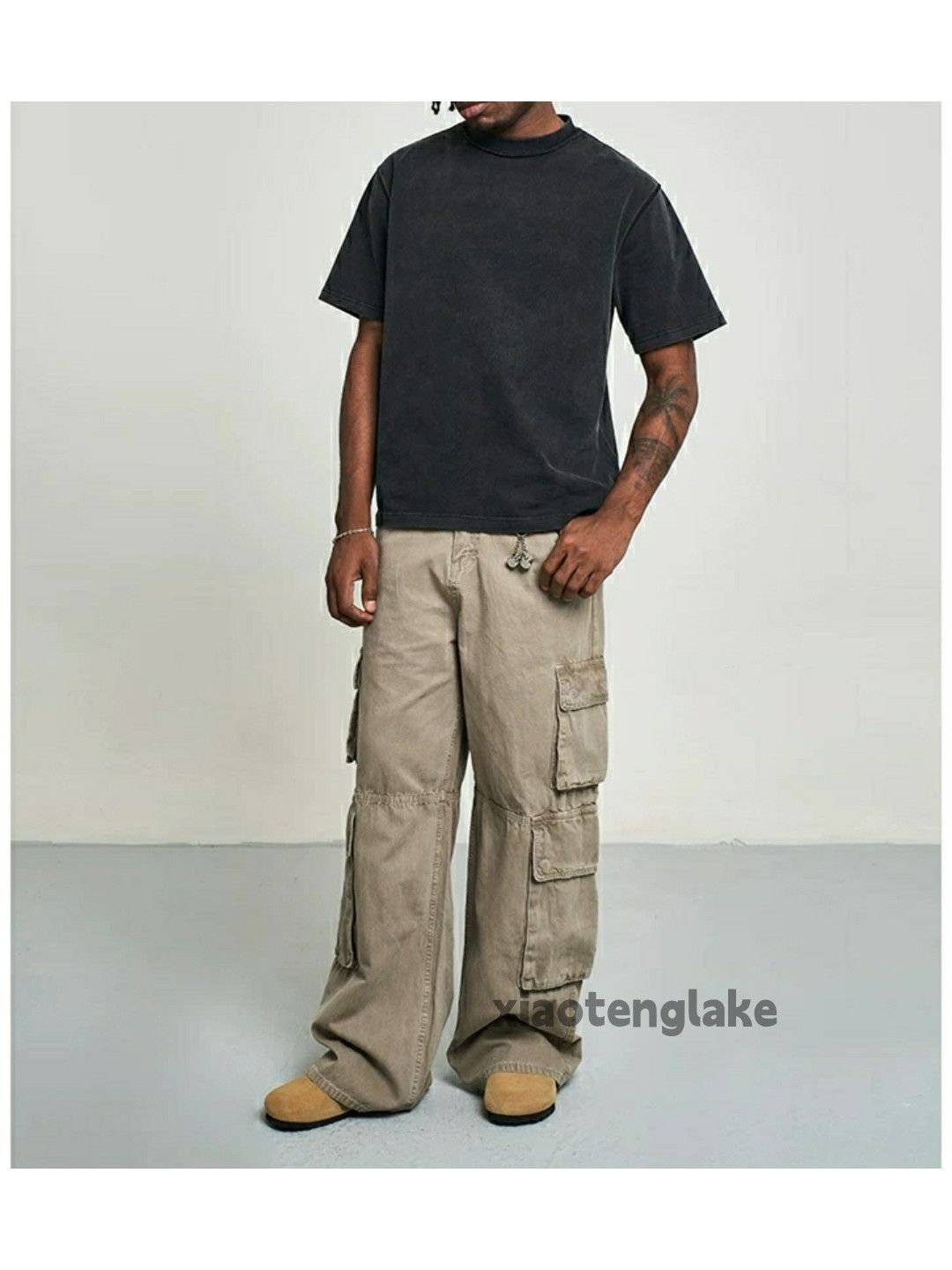 Designer × Japanese Brand × Vintage washed faded double cargo utility military cargo pants Size US 33 - 4 Thumbnail