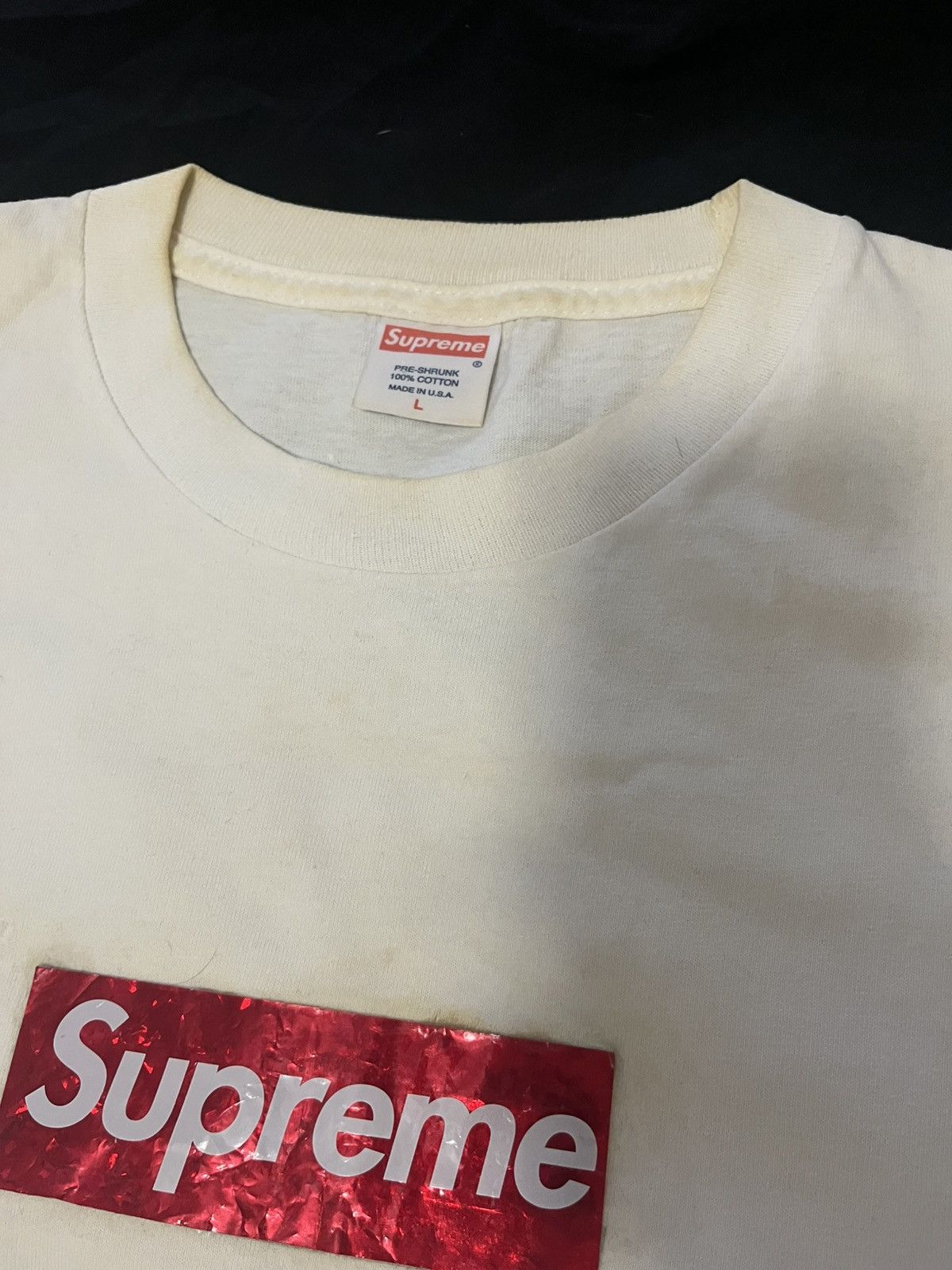 Supreme Supreme holographic box logo tee red Size US L / EU 52-54 / 3 - 6 Thumbnail