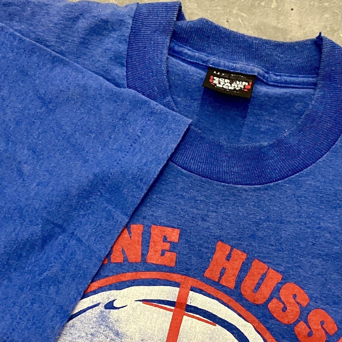 Vintage Vintage 1990s Insane Hussein Dr. Bush Single Stitch T-Shirt Size US M / EU 48-50 / 2 - 4 Thumbnail