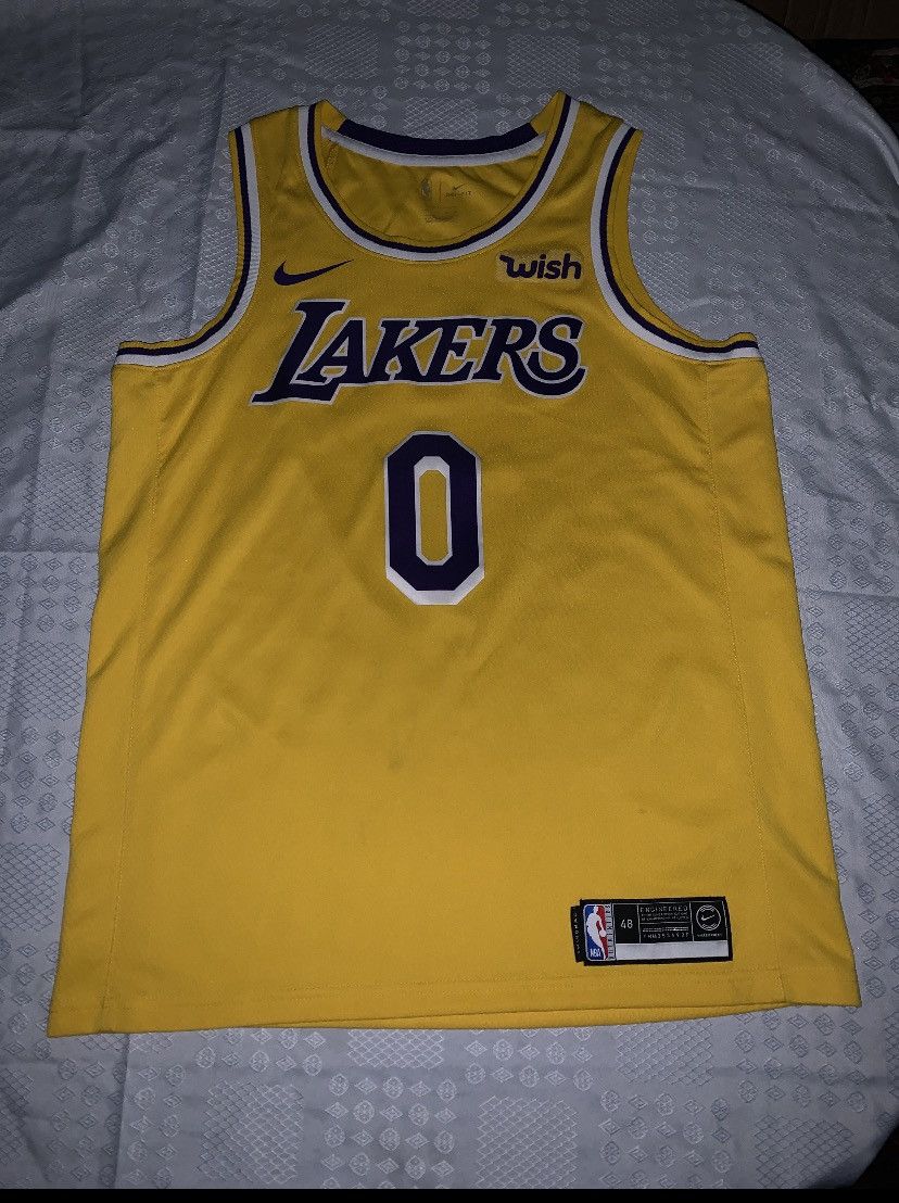 image of Kyle Kuzma Nba Jersey in Yellow, Men's (Size Large)