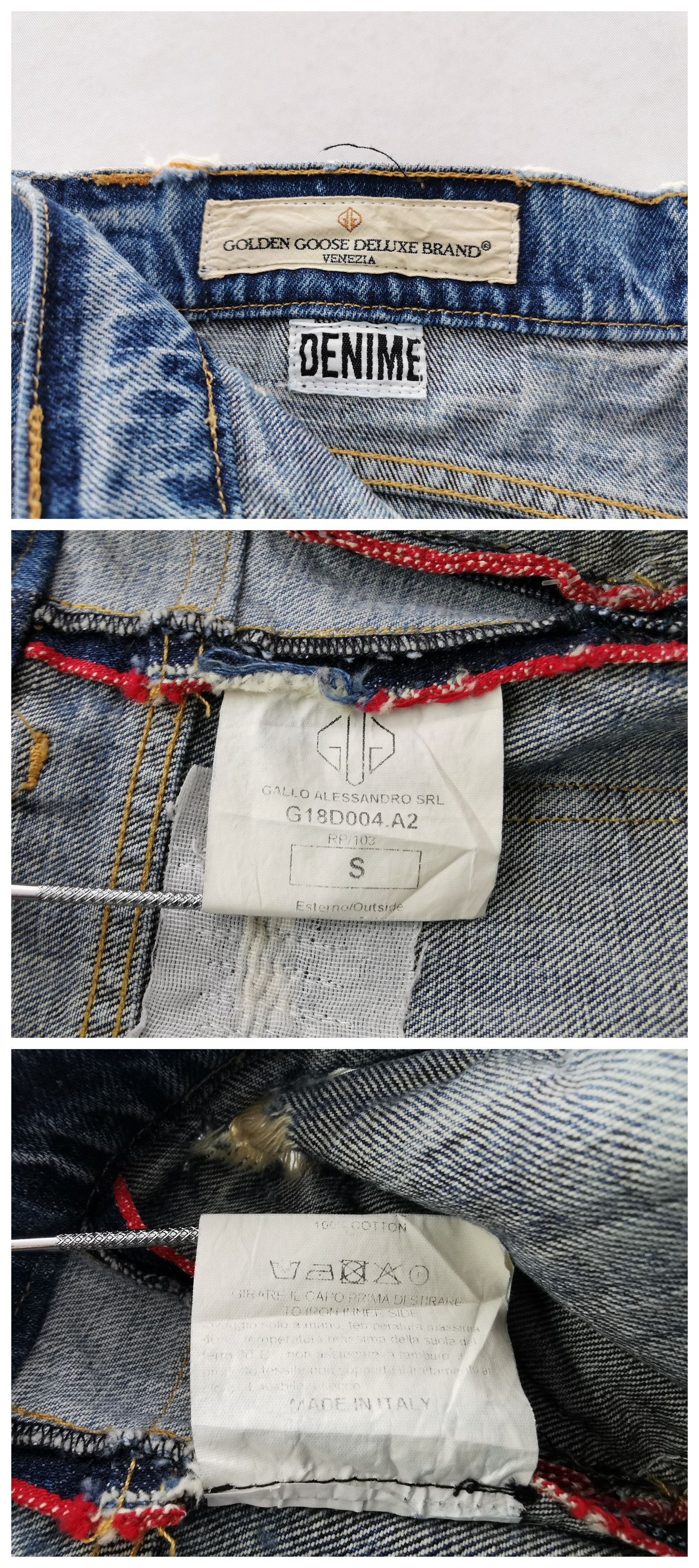 Golden Goose Distressed Vintage 90's Golden Goose Denim Made In Italy Size US 32 / EU 48 - 8 Thumbnail
