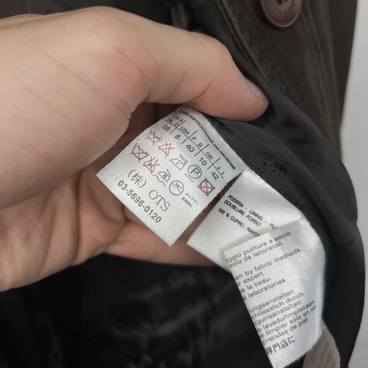 Max Mara Max Mara Blazer Leather Jacket Women Brown Size M Size M / US 6-8 / IT 42-44 - 11 Thumbnail