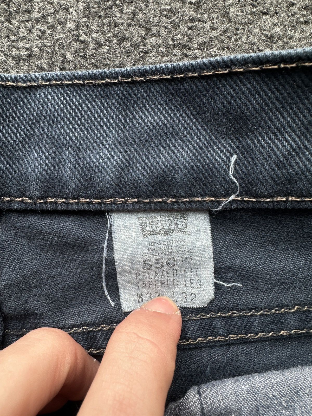 Levi's MADE IN USA 🚨 LEVI’S 550 RARE WASHED DENIM JEANS VNTG Size US 32 / EU 48 - 9 Thumbnail