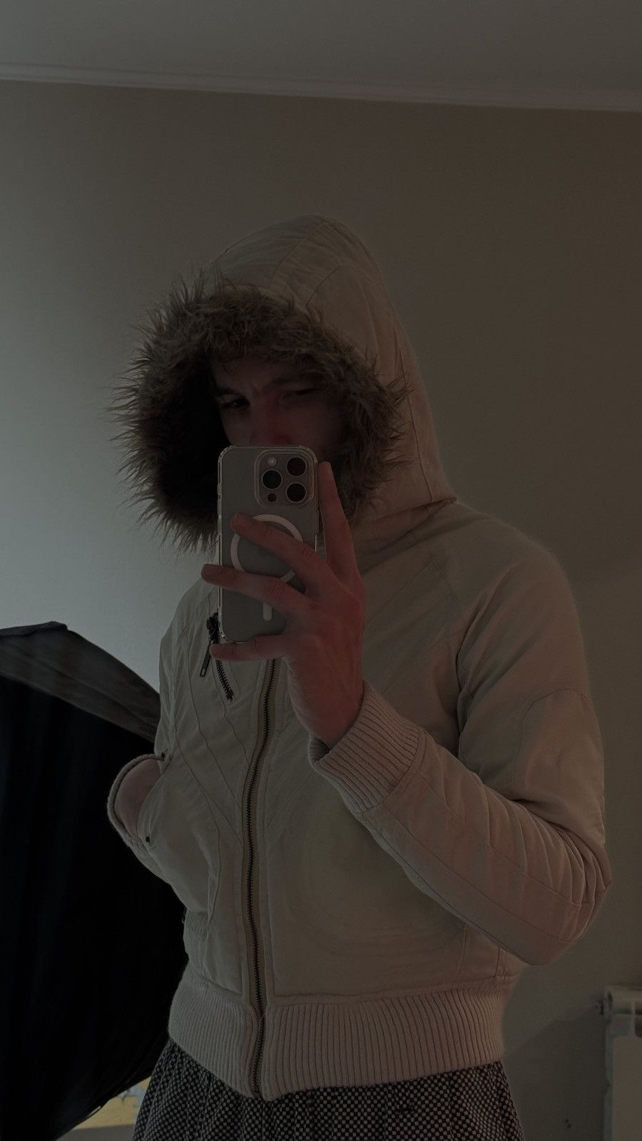 Japanese Brand Y2K faux fur jacket Ifsixwasnine Yohji LGB Goa military Size US S / EU 44-46 / 1 - 2 Thumbnail