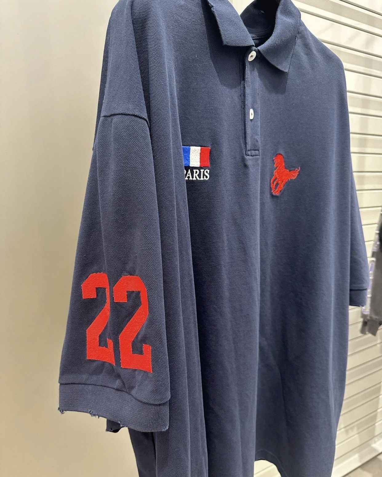 BALENCIAGA POLO PARIS HORSE POLO SHIRT