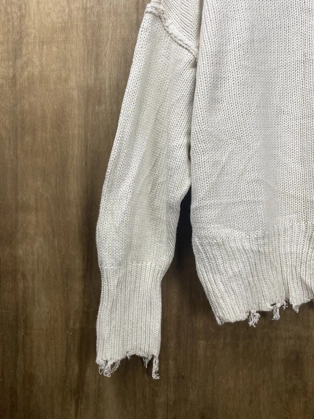 Homespun Knitwear DL Archives distressed ripped sweatshirt Knitwear #Z114 Size US M / EU 48-50 / 2 - 15 Thumbnail