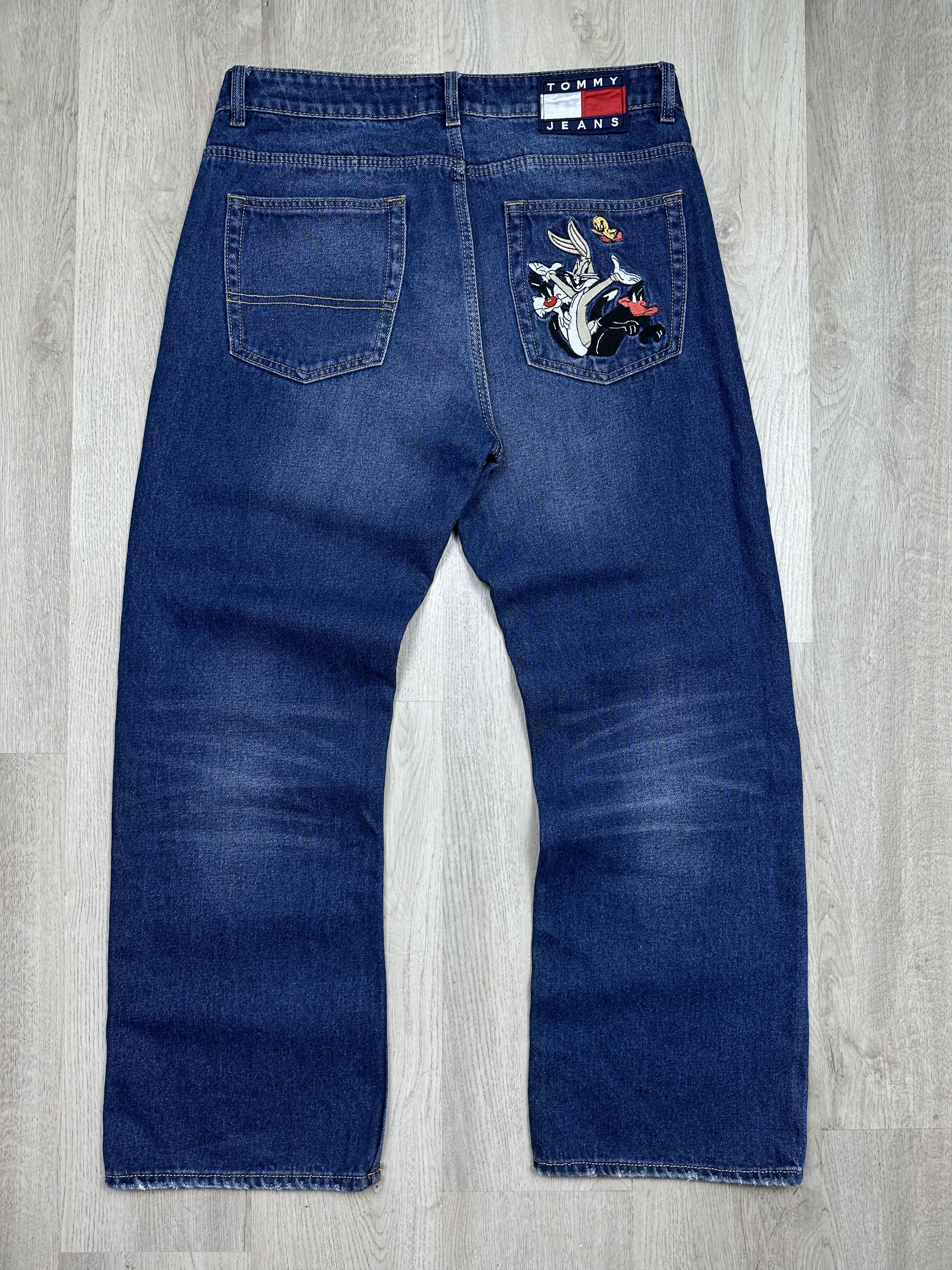 Disney Rare Tommy Hilfiger X Looney Tunes Mens Denim Pants Jeans Size US 36 / EU 52 - 1 Thumbnail