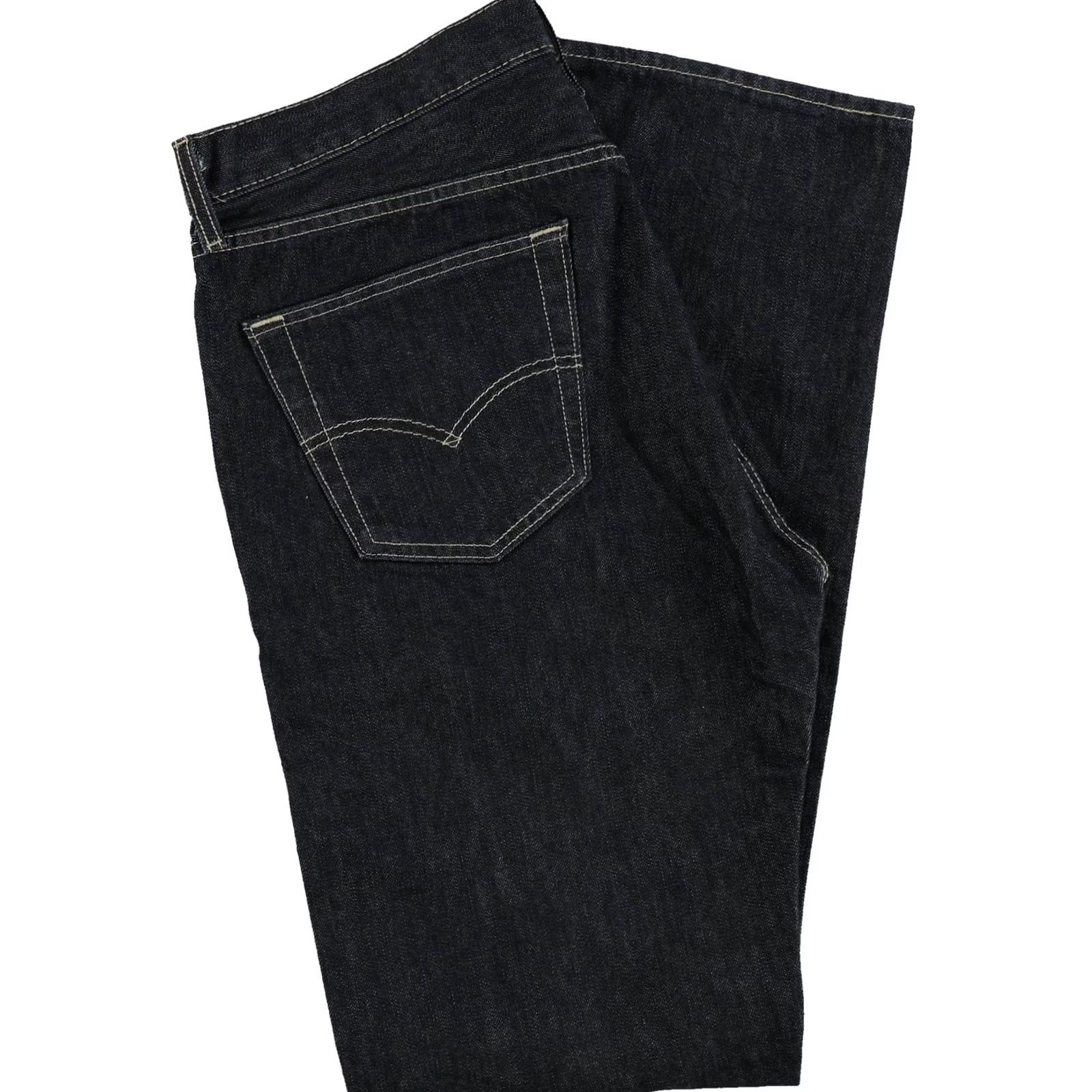 Levi's Levi's Mens Original 501 Regular Straight Leg Jeans darkblue 40 Size US 40 / EU 56 - 3 Thumbnail