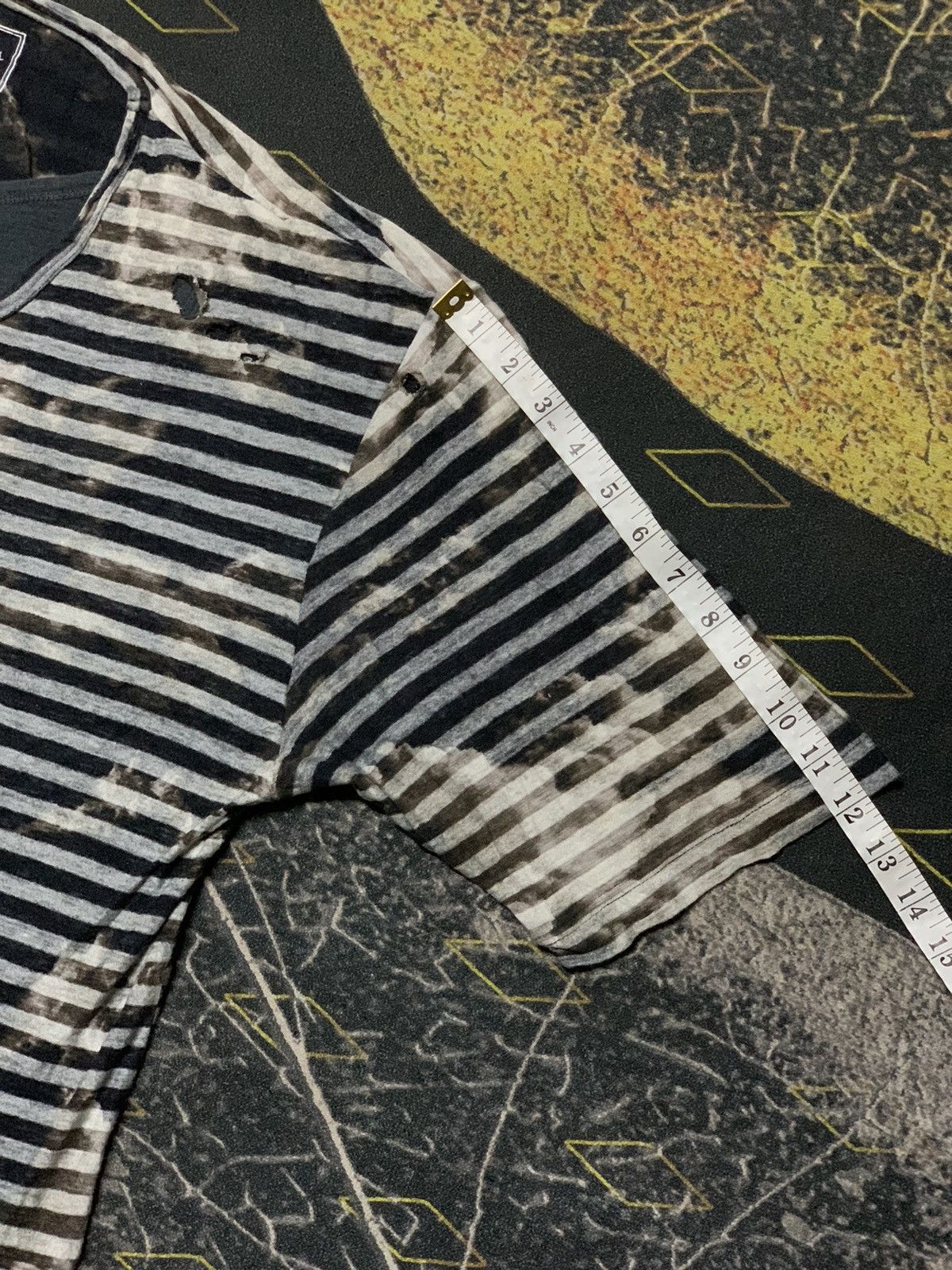 💥JapaneseBrand Stripe Layered Stripe Shirt Punk/Grunge Style