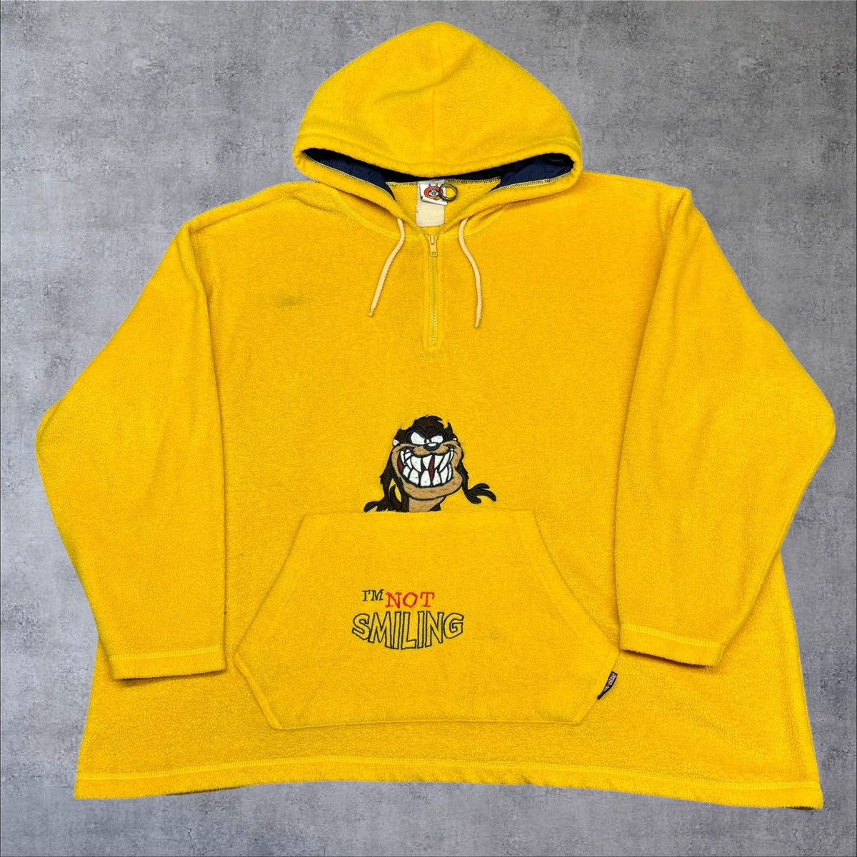 Vintage × Warner Bros Vintage Taz Fleece Hoodie Size US XXL / EU 58 / 5 - 1 Thumbnail