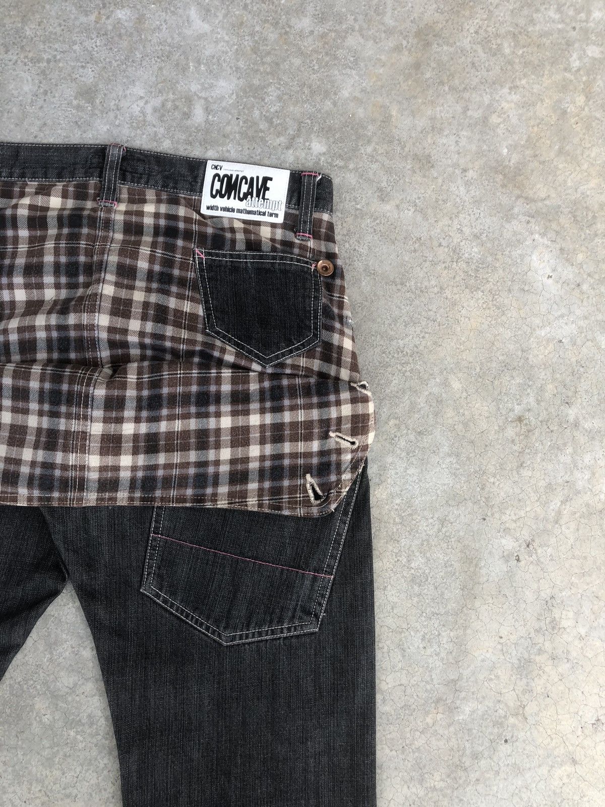 Japanese Brand Japanese Concave Attempt Distressed Jeans Size US 33 - 12 Thumbnail