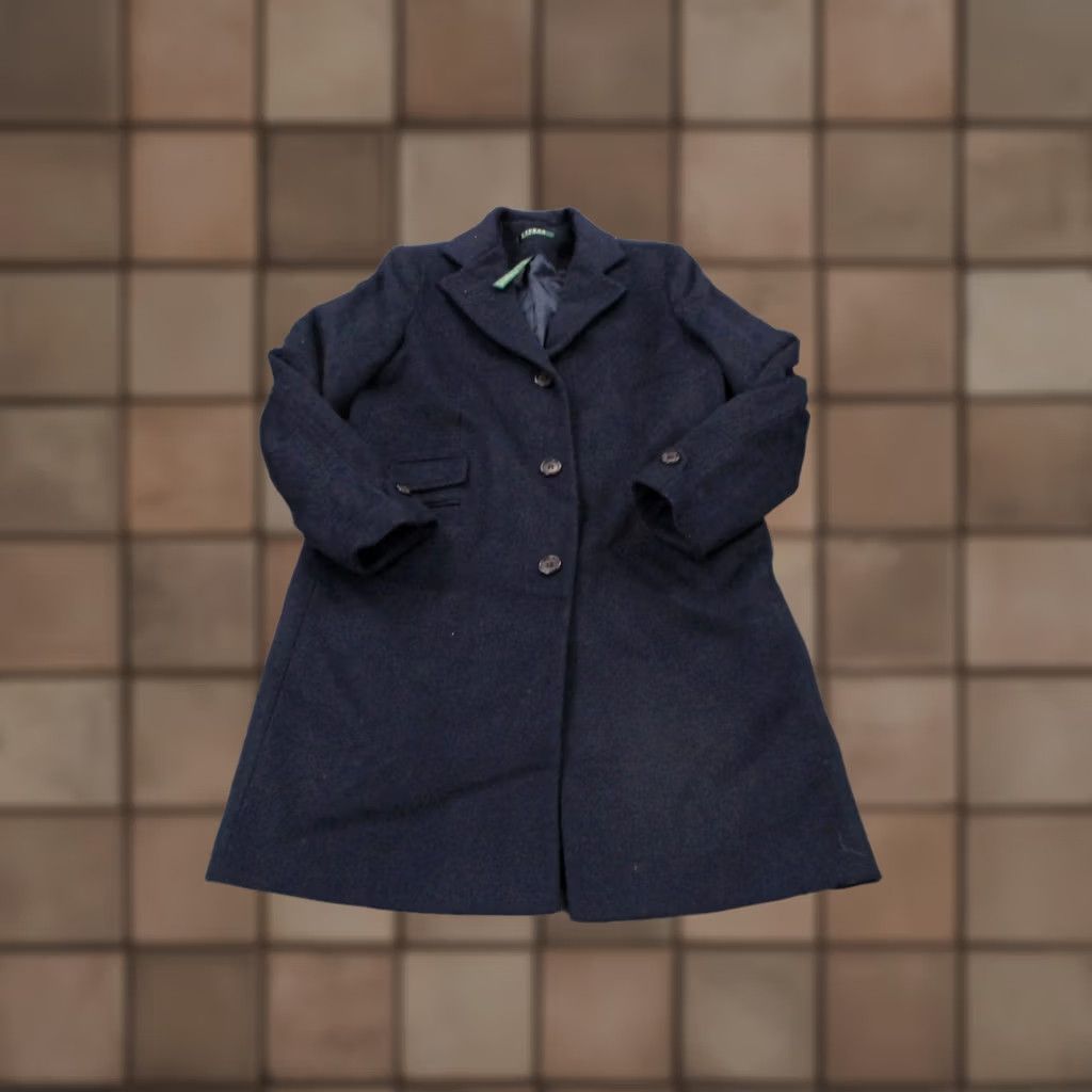 Ralph Lauren Lauren Ralph Jacket Womens 4 Women Navy Wool Blend Sailor Heavy Preppy Coat Size S / US 4 / IT 40 - 1 Thumbnail
