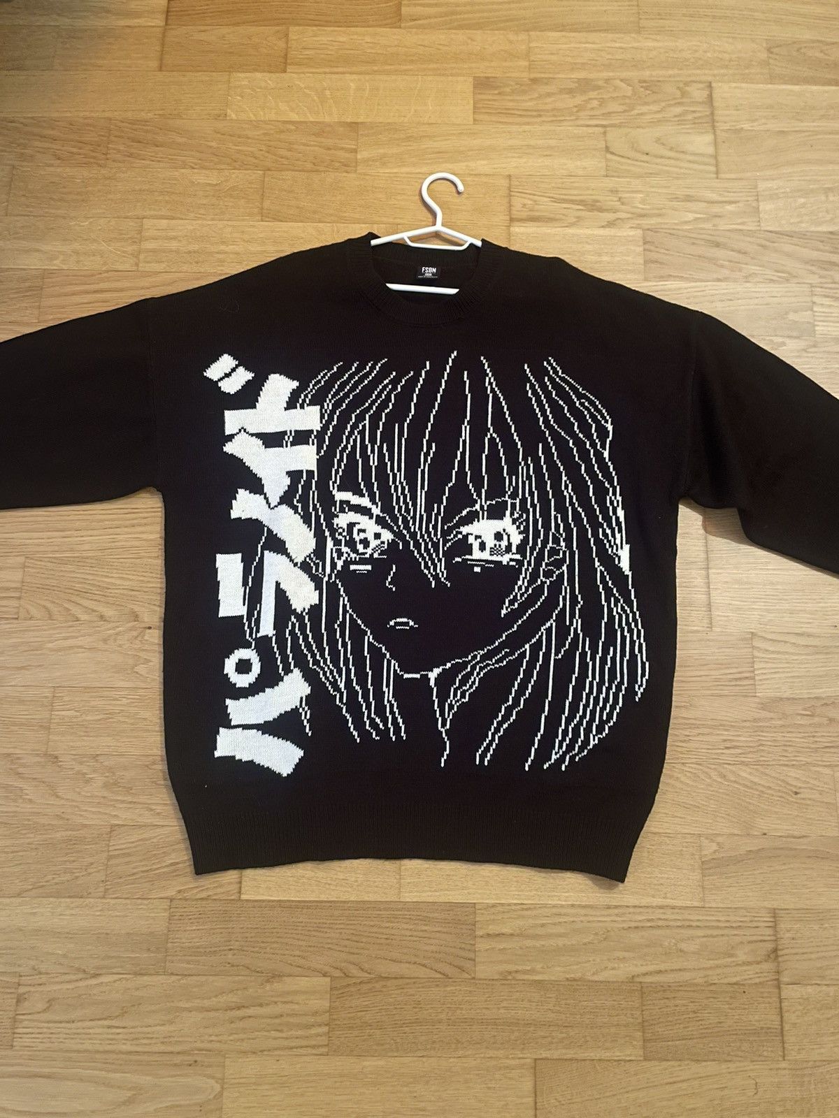 Japanese Brand × Other embroidered anime girl sweater black and white Size US XL / EU 56 / 4 - 1 Thumbnail