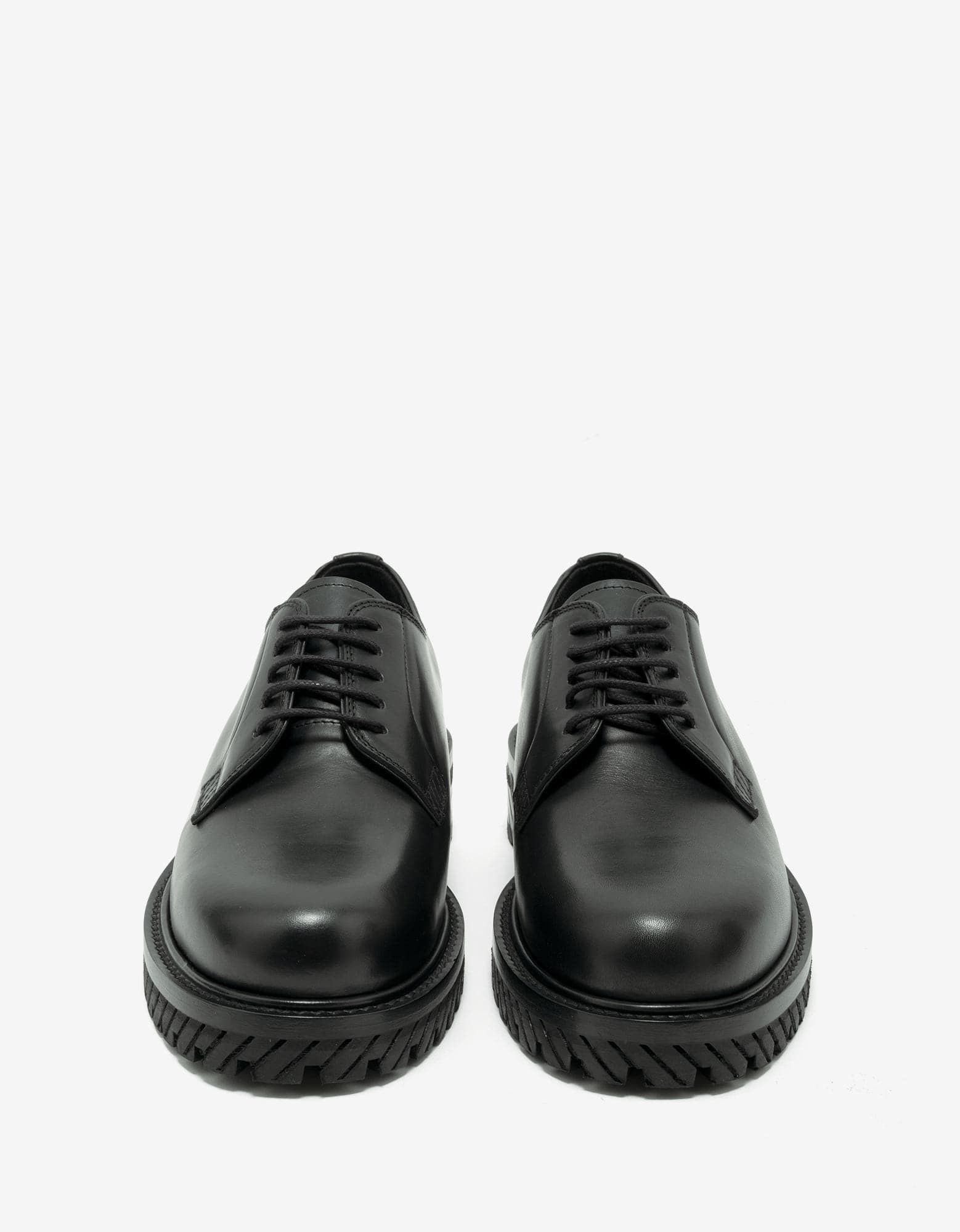 Black Military Derby Shoes