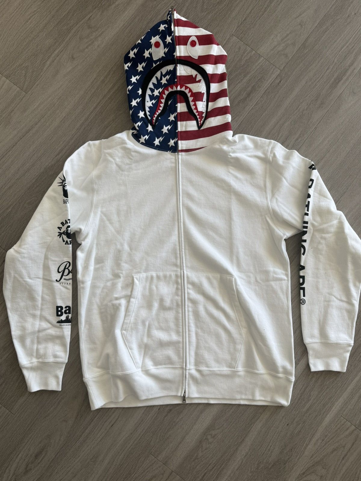 Bape Bape USA Shark Full Zip Size US XL / EU 56 / 4 - 1 Thumbnail