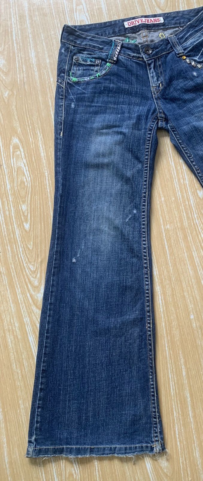 Beauty Beast × Le Grande Bleu (L.G.B.) 🔥 Drive Jeans Flare Denim Pants Size US 30 / EU 46 - 11 Thumbnail