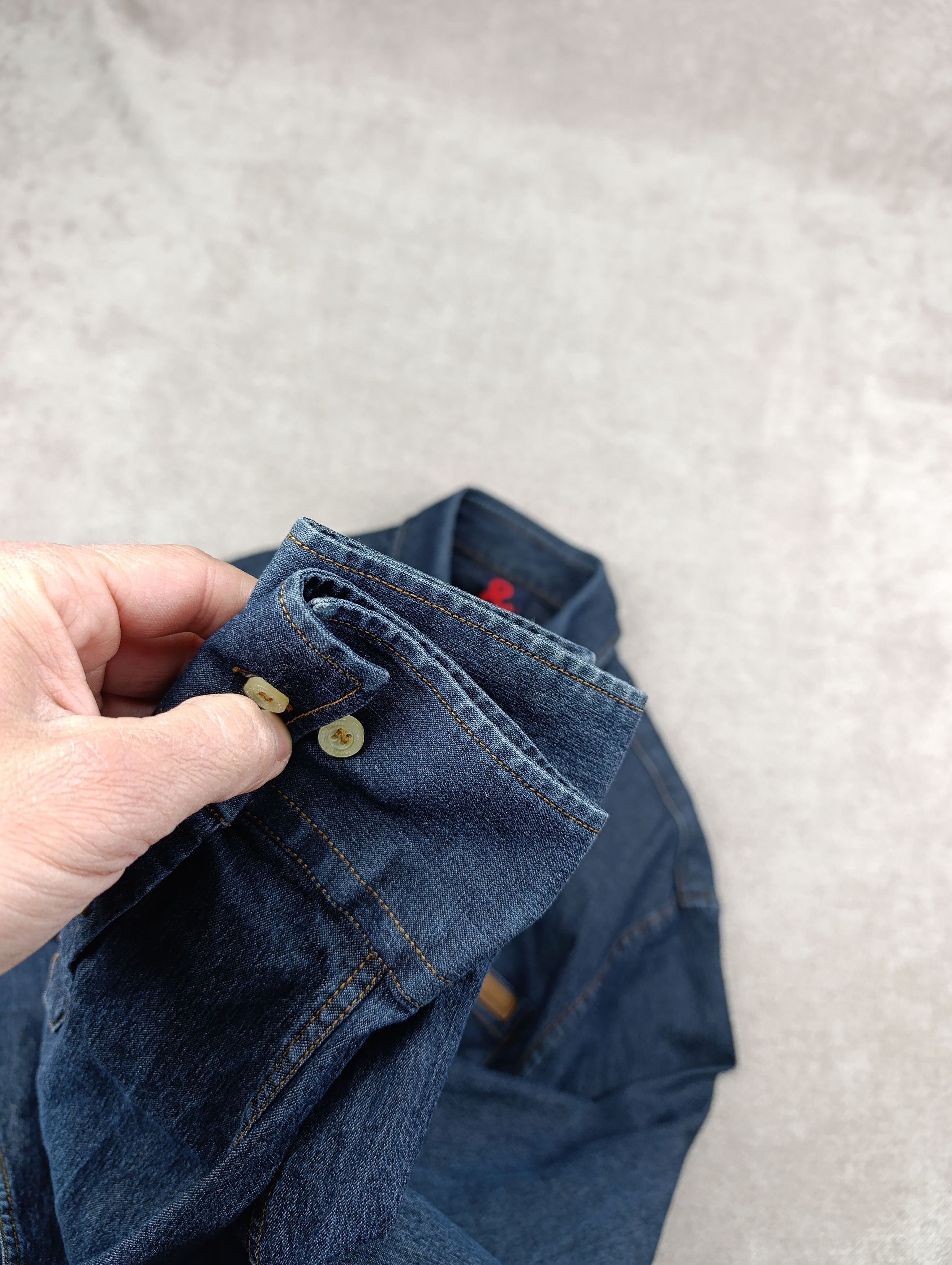 Dolce & Gabbana Dolce Gabbana Mens Denim Stretch Shirt Size 52 Size US L / EU 52-54 / 3 - 9 Thumbnail