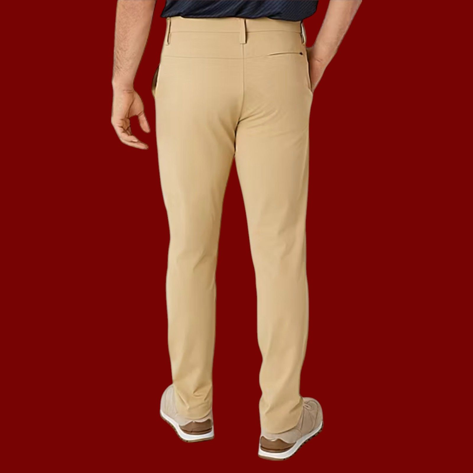 Other Stylus - Men's Slim Fit Flat Front Chino Pants - 5 Pockets - Size US 36 / EU 52 - 2 Thumbnail