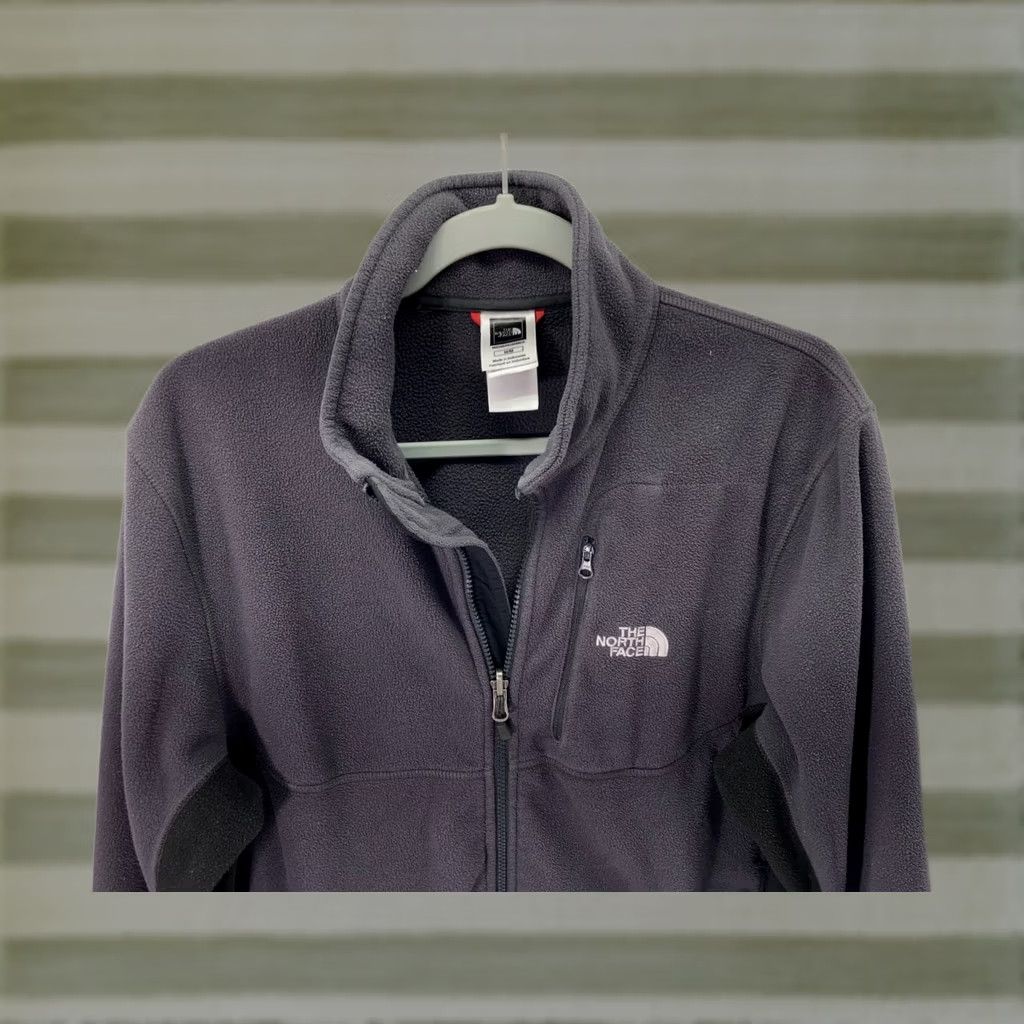 The North Face The North Face Windwall Full-Zip Fleece Jacket Mens M Gray Pockets Size US M / EU 48-50 / 2 - 1 Thumbnail