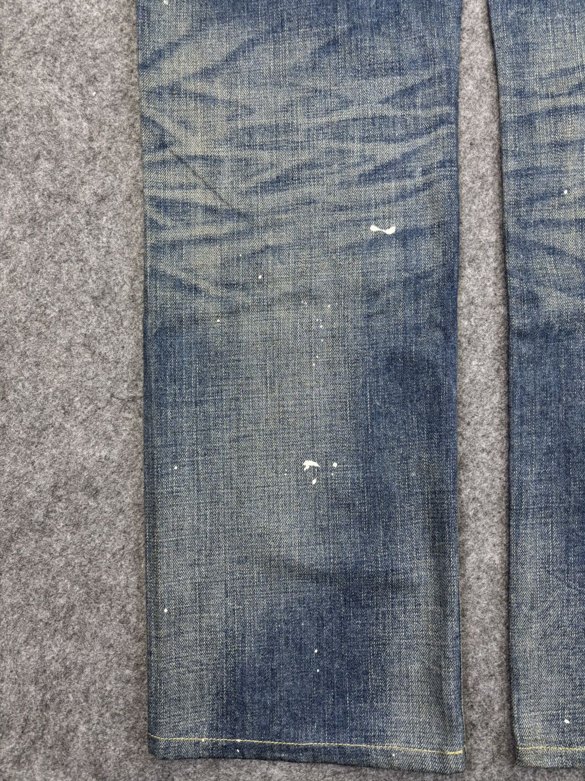 Japanese Brand 💥Sick💥Back Number Patchwork Paint Splatter Denim F864 Size US 34 / EU 50 - 15 Thumbnail
