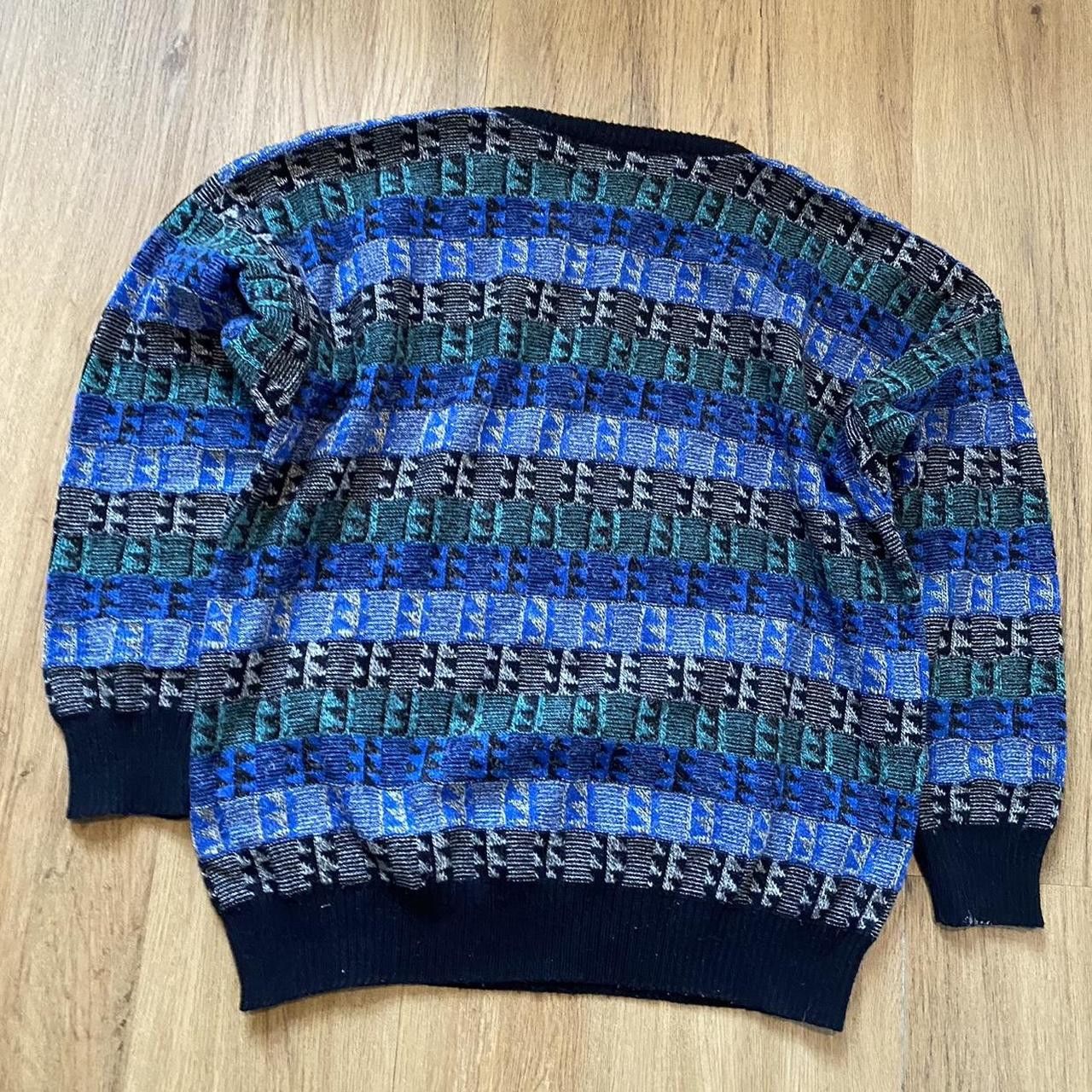 Other Wool Blue and Black vintage 80s streetwear Size US M / EU 48-50 / 2 - 3 Thumbnail
