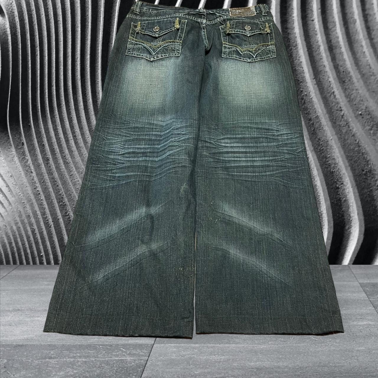 Vintage Y2k De Baggio Southpole like Baggy Faded Black Jeans