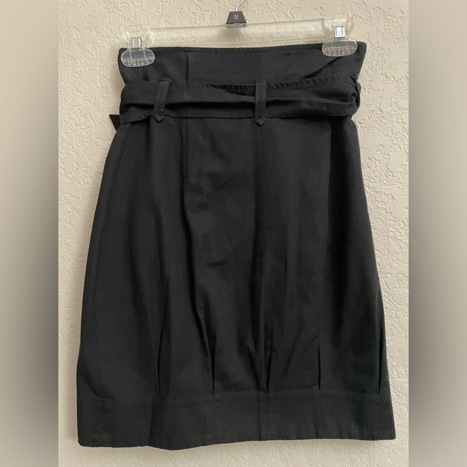 Armani Exchange Armani Exchange Black Cotton Skirt Belt Size 0 Size 25" / US 0 / IT 36 - 2 Thumbnail