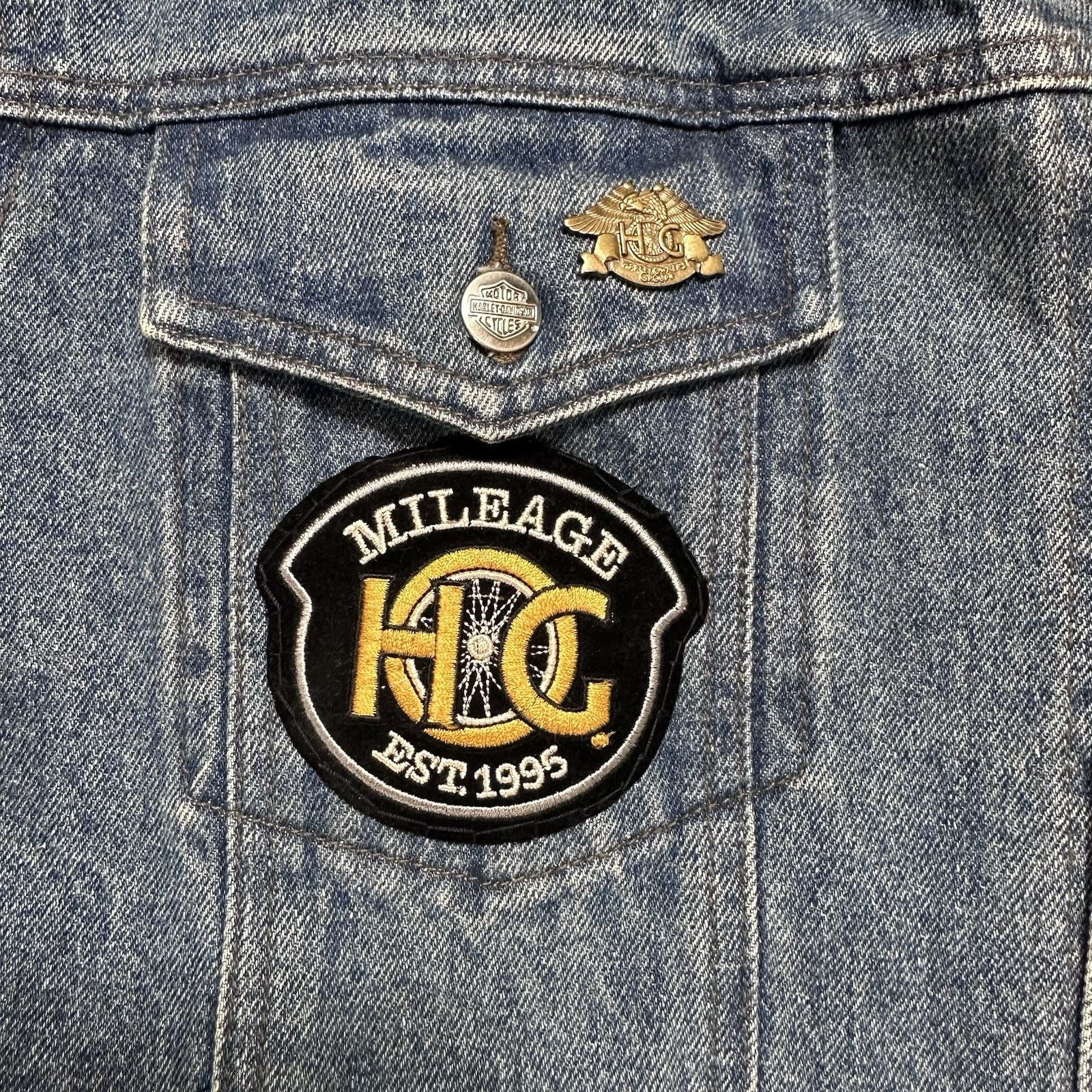 Harley Davidson VTG Harley Davidson Denim Button Up Jacket Mens V Twin Power Size US XL / EU 56 / 4 - 7 Thumbnail