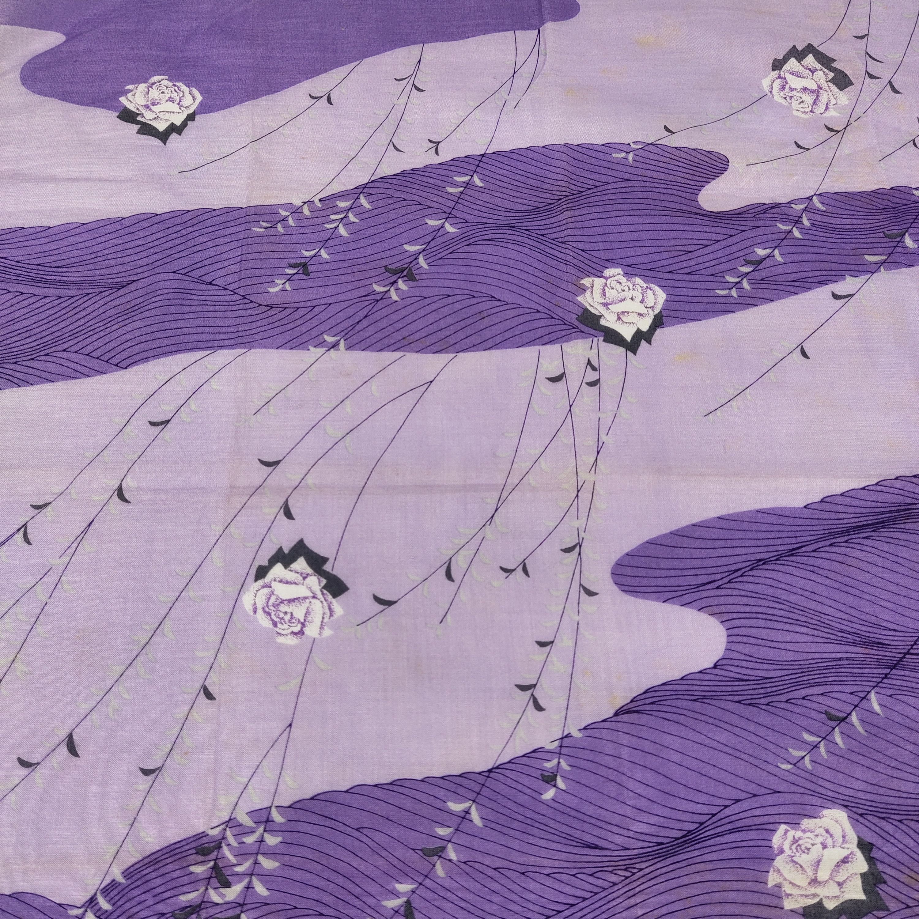 Hanae Mori × Vintage Hanae Mori Handkerchief / Neckerchief / Bandana FZ649 Size ONE SIZE - 6 Thumbnail