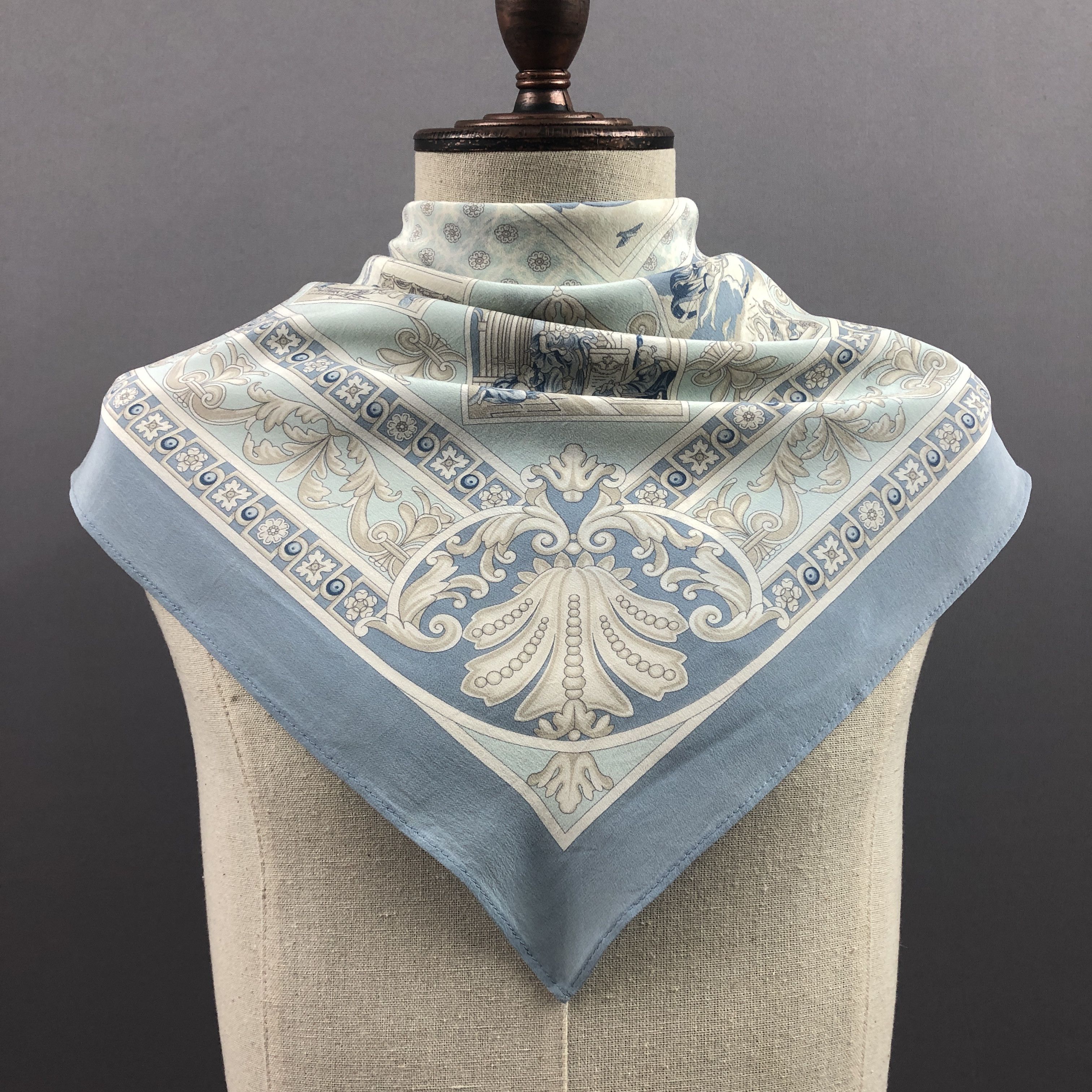 Other × Vintage Vintage Liola SILK Scarf Twill Stole Wraps Scarves Size ONE SIZE - 2 Thumbnail