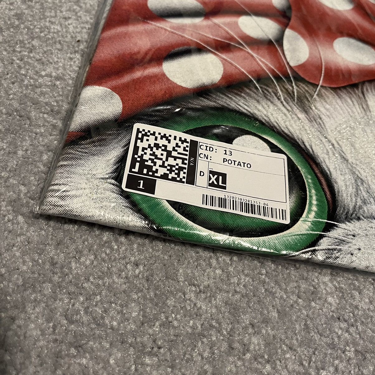 Imran Potato Imran Potato Glitter Cat Glow In The Dark Graphic Logo Tee Size US XL / EU 56 / 4 - 6 Thumbnail