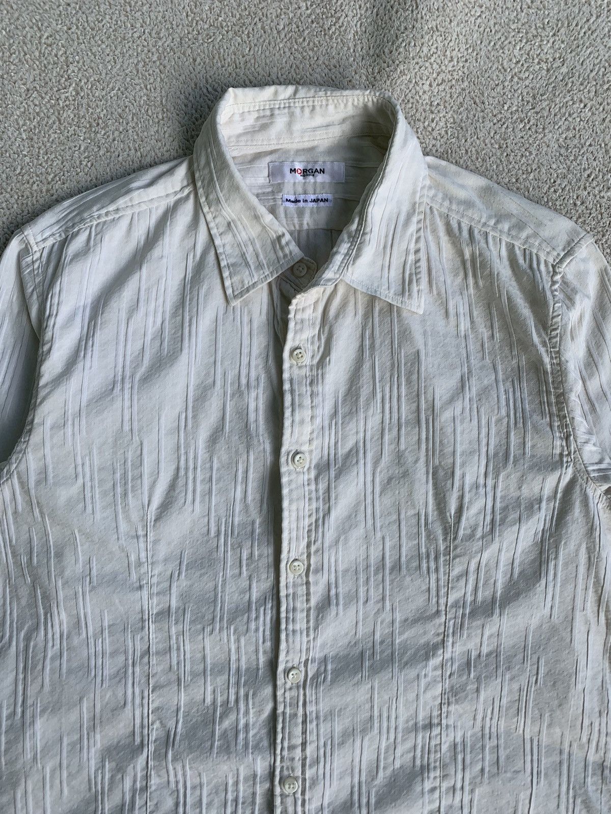 Issey Miyake × Japanese Brand × Morgan Homme Vtg 90s Morgan Homme stripe panttern Fly Button Size US L / EU 52-54 / 3 - 3 Thumbnail