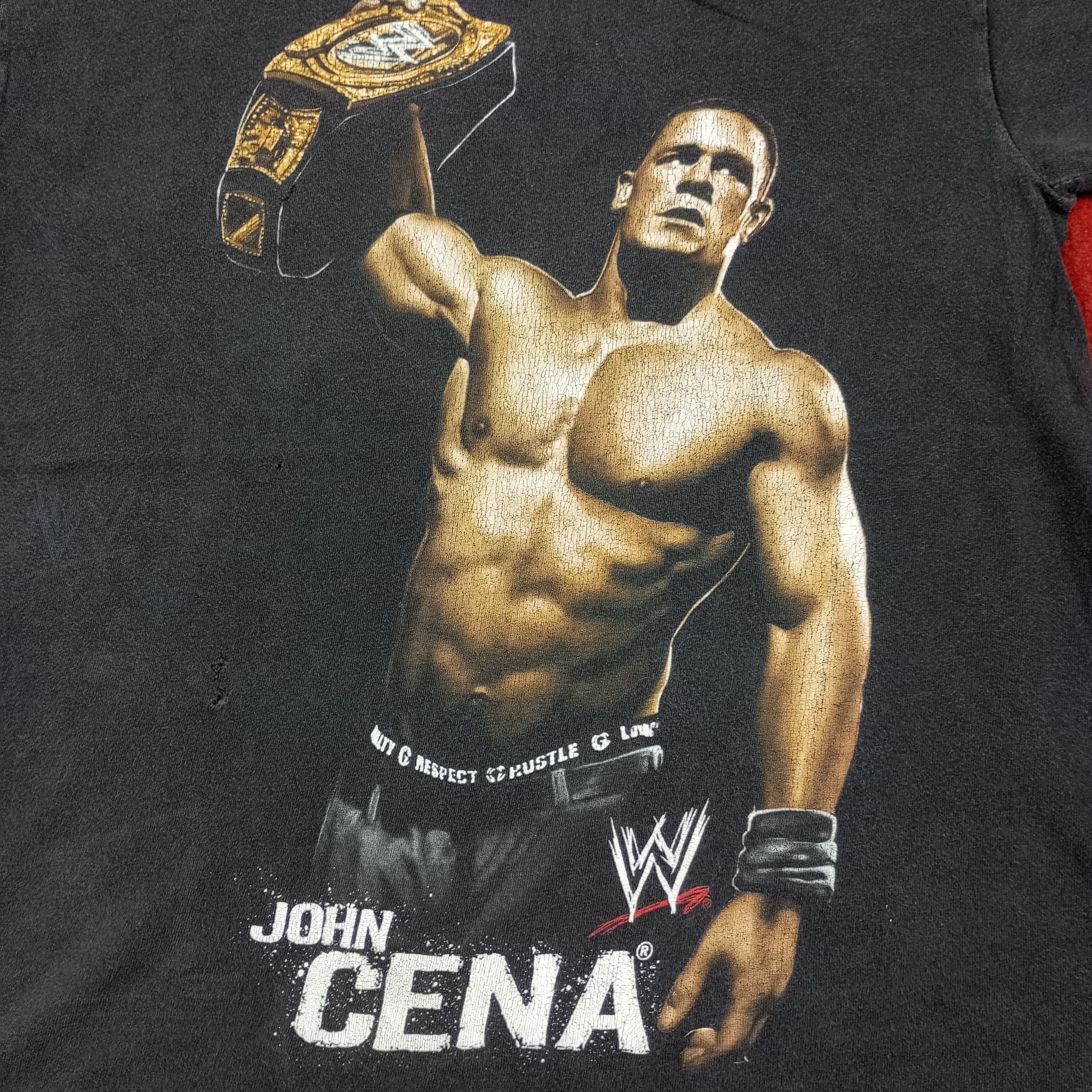 Vintage × WWE WWE John Cena Wrestling Entertainment Distressed Tshirt Size US M / EU 48-50 / 2 - 2 Thumbnail