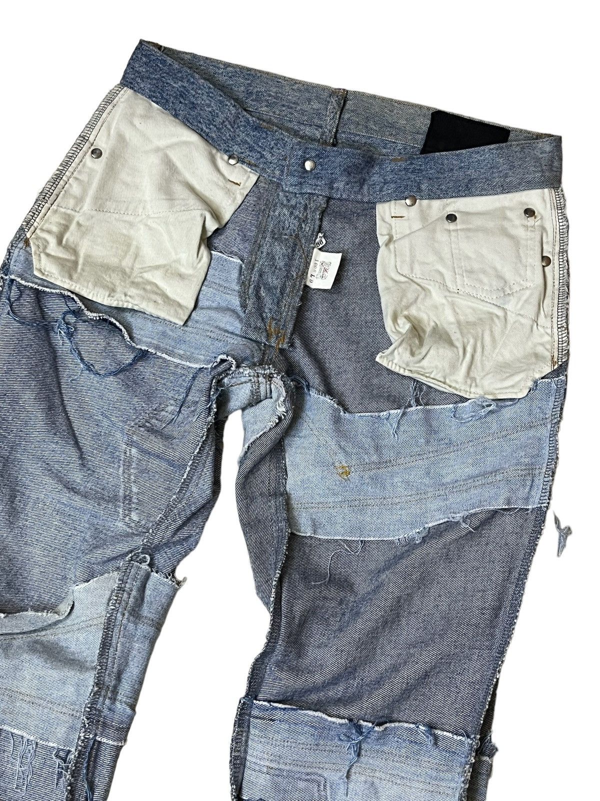 Japanese Brand SICK🔥JAPANESE PATCHWORK JEANS inspired hysteric glamour Size US 30 / EU 46 - 7 Thumbnail