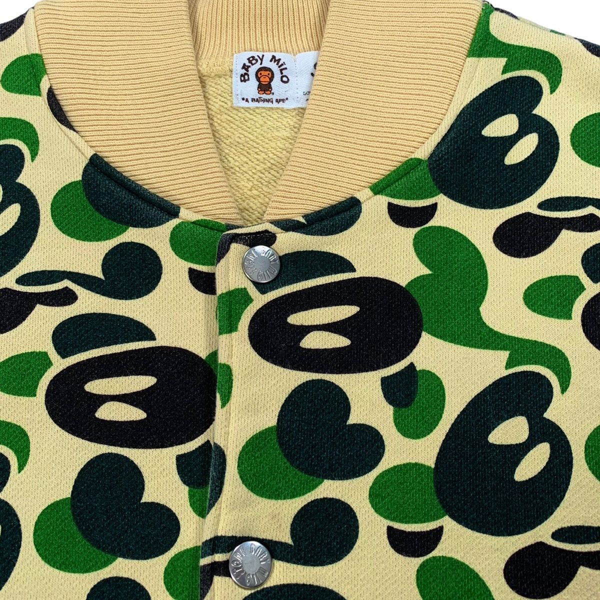 Bape VTG A Bathing Ape Bape Baby Milo Yellow Green Camo Jacket Size US S / EU 44-46 / 1 - 4 Thumbnail