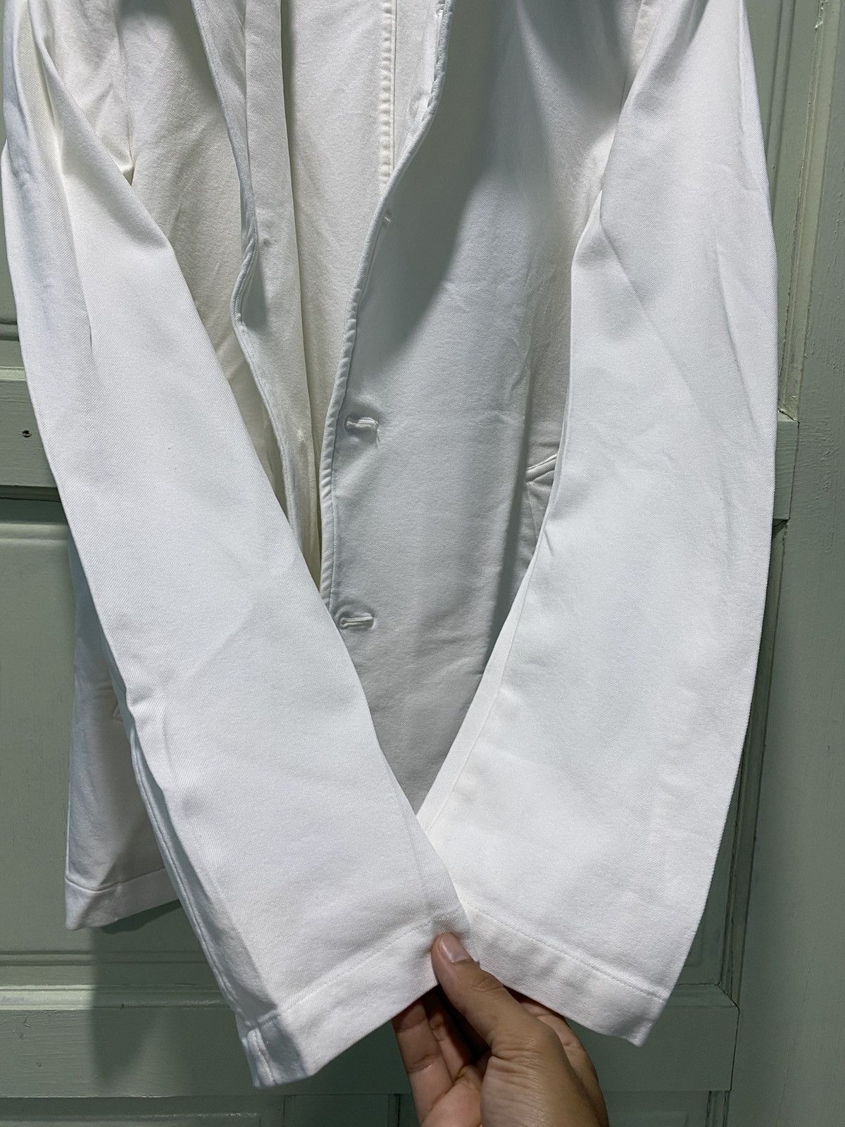 Comme des Garcons Homme Plus SS99 COMME des GARCONS Frill Period Polyester Shrunken Jcket Size US M / EU 48-50 / 2 - 5 Thumbnail
