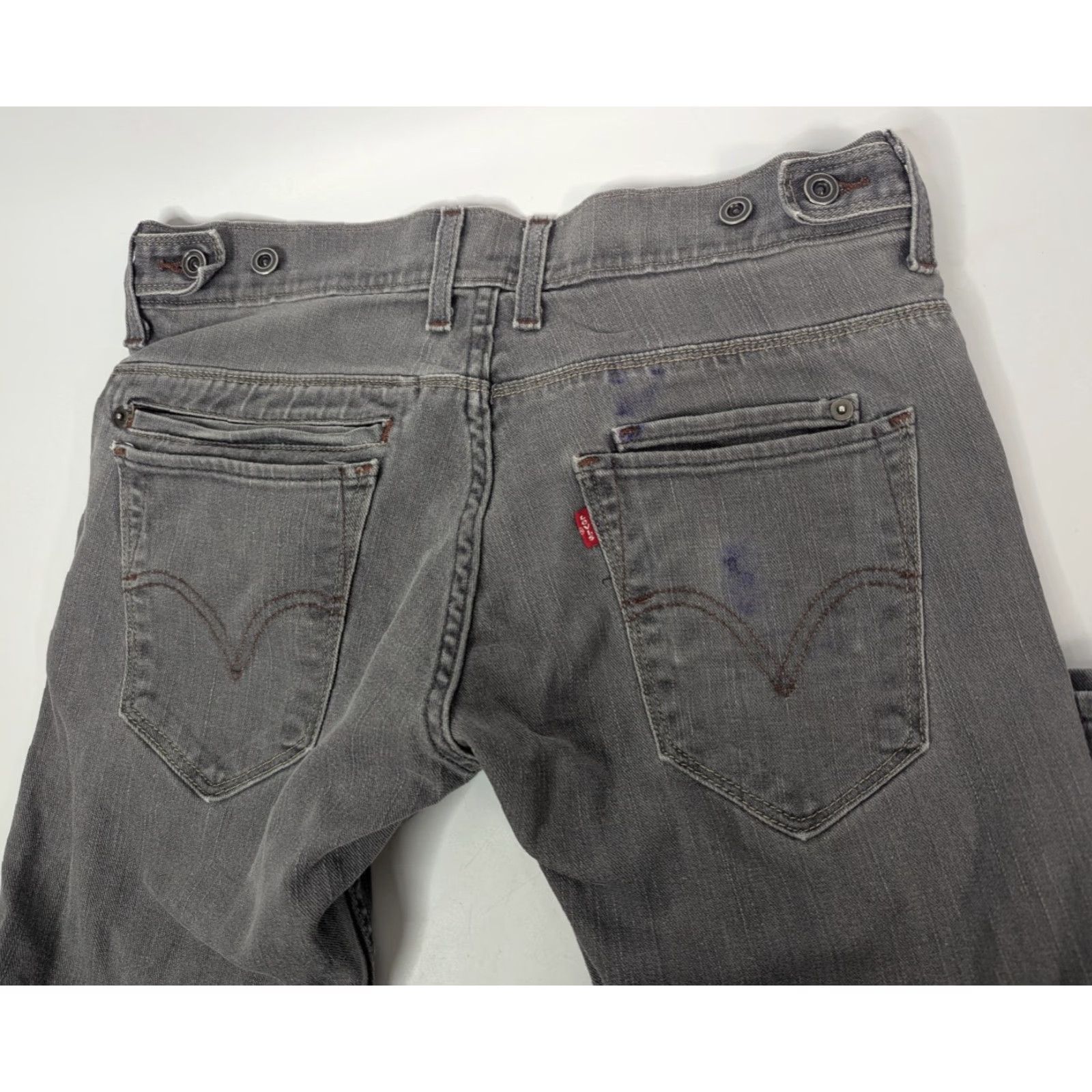 Levi's Levi’s 511 Gray Jeans Adjustable Waist Size 32x30 Multi-Pocket Slim Fit Y2K Size US 32 / EU 48 - 2 Thumbnail