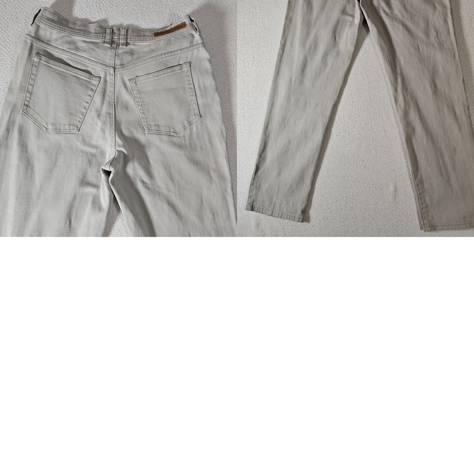 Gloria Vanderbilt VINTAGE Gloria Vanderbilt Women's Jeans Size 6 Beige Stretch Straight Leg Denim Mid Rise Regular Fit Size 28" / US 6 / IT 42 - 8 Thumbnail