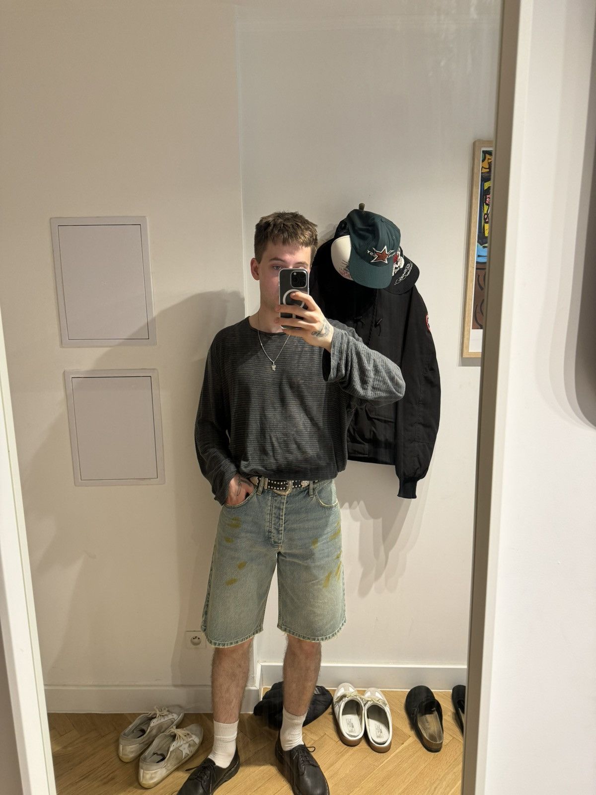 Misbhv MISBHV Sample Denim Jeans Jorts Baggy Shorts Hype Designer Size US 32 / EU 48 - 7 Thumbnail