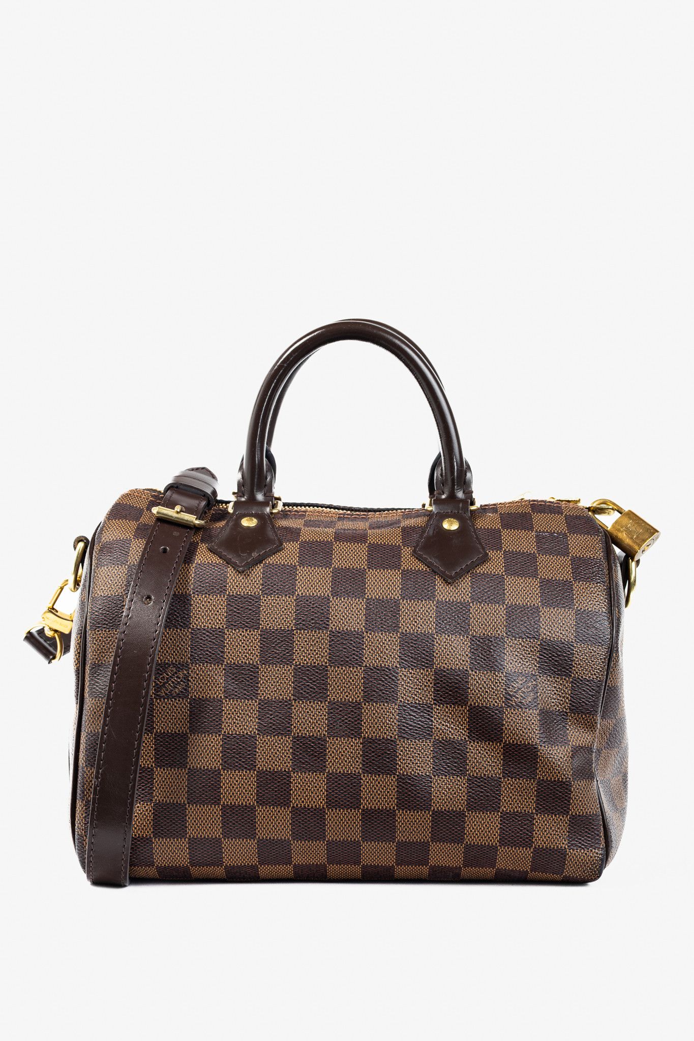 Louis Vuitton Louis Vuitton Speedy Bandouliere 25 Damier Ebene Canvas Bag Size ONE SIZE - 1 Thumbnail