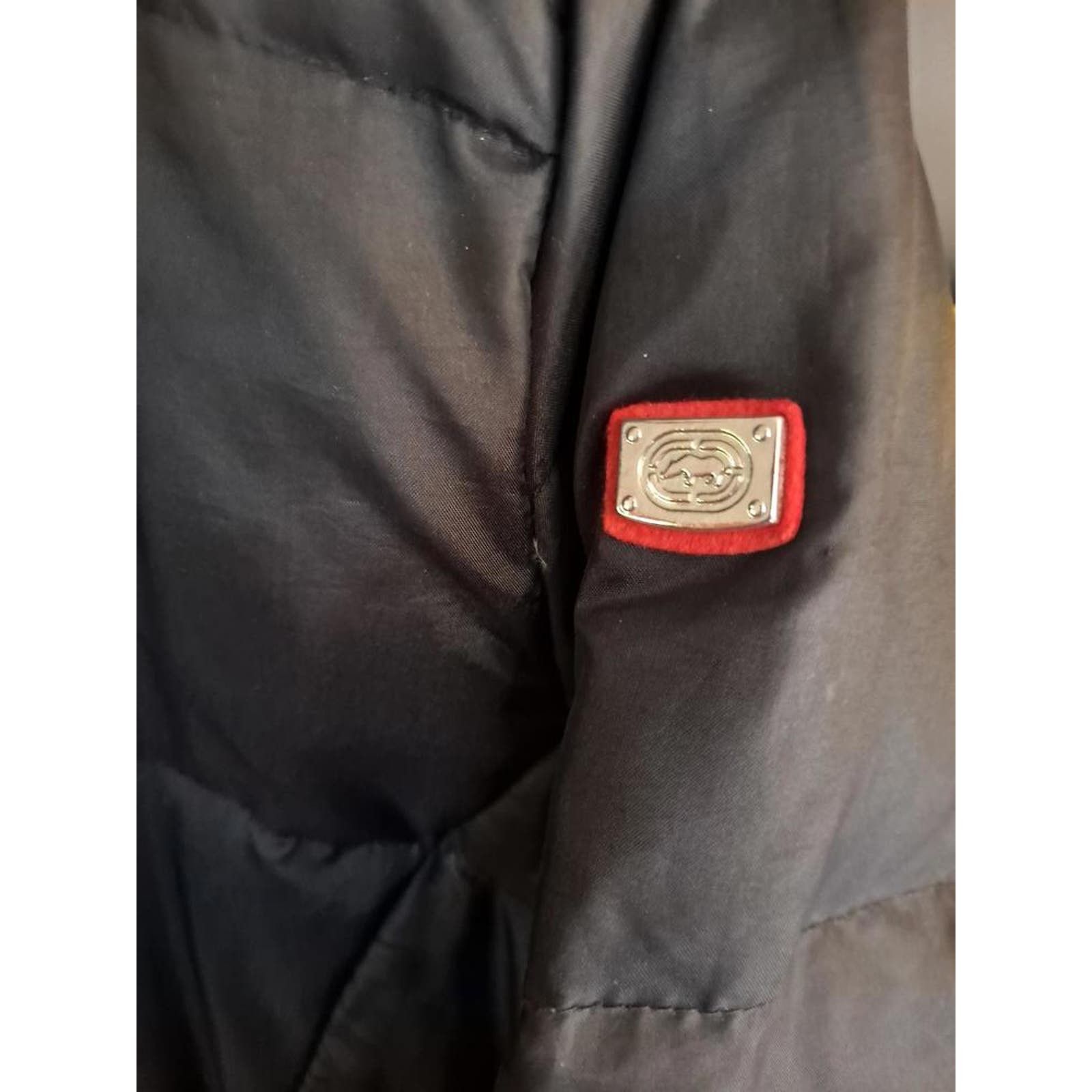 Ecko Unltd. Ecko Red‎ Long Black Hooded Puffer Coat Size XL Size XL / US 12-14 / IT 48-50 - 9 Thumbnail