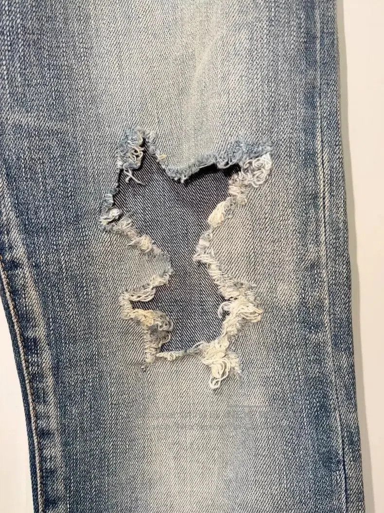 Saint Laurent Paris SLP Distressed Denim Jeans Size 30. Size US 30 / EU 46 - 6 Thumbnail