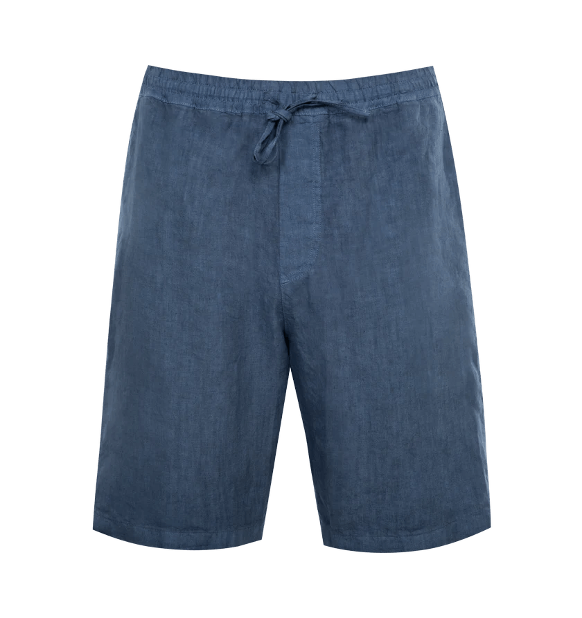 120% Lino o1h1sh11224 Bermuda Shorts in Navy Blue Size US 38 / EU 54 - 1 Thumbnail