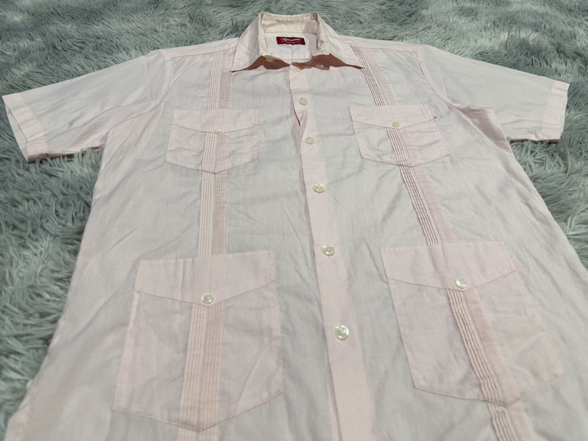 Supreme 🔥Supreme Guayabera Shirt 4 Pockets Pastel Pink Short Sleeve Size US M / EU 48-50 / 2 - 2 Thumbnail