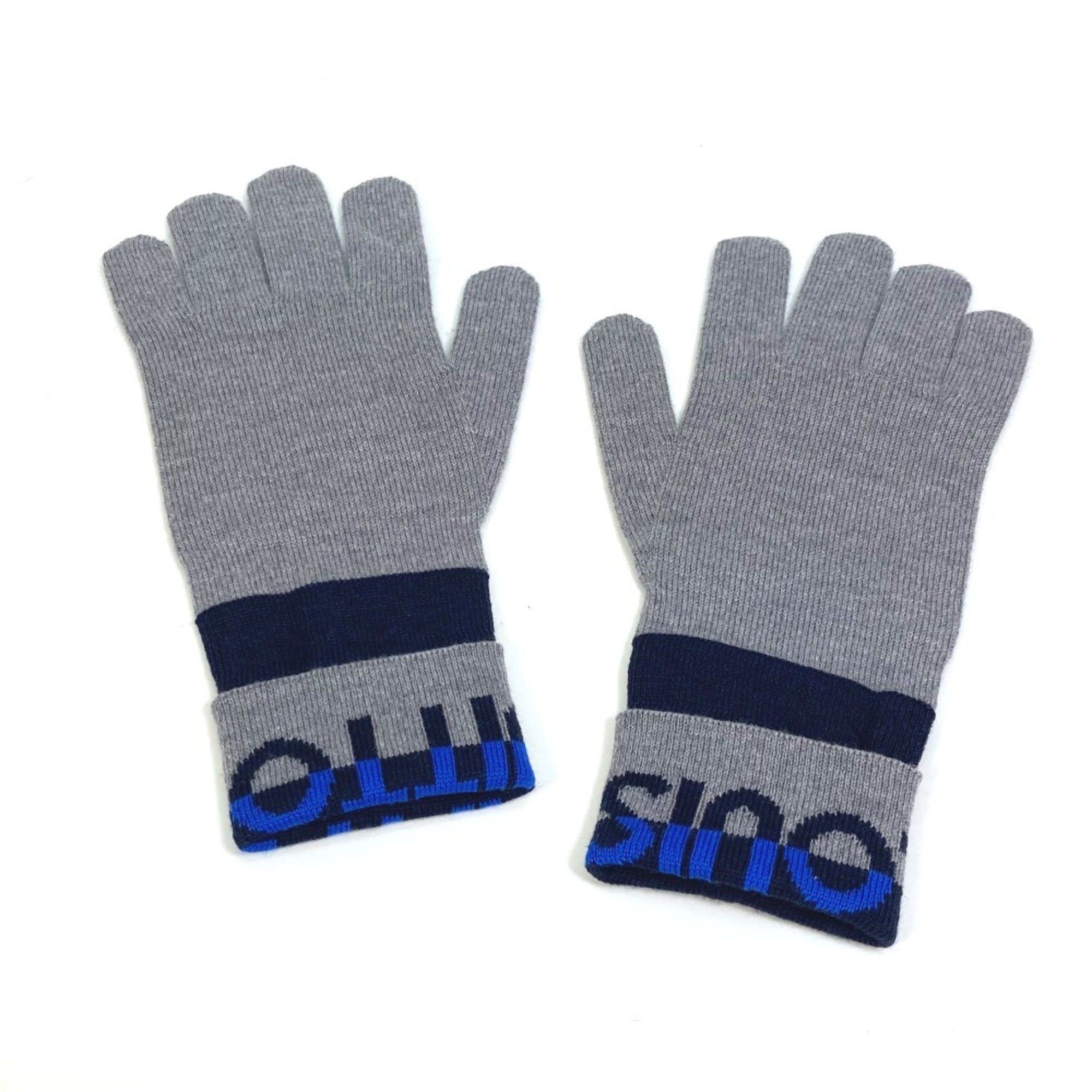 Louis Vuitton Louis Vuitton M71247 gloves Glove gray blue Size ONE SIZE - 1 Thumbnail