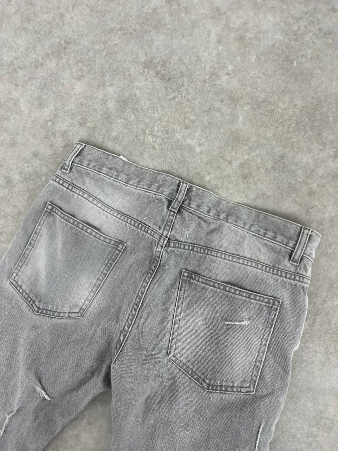 Maison Margiela SS2017 Maison Margiela Grey Slim Distressed Denim Jeans Size 25" / US 0 / IT 36 - 8 Thumbnail