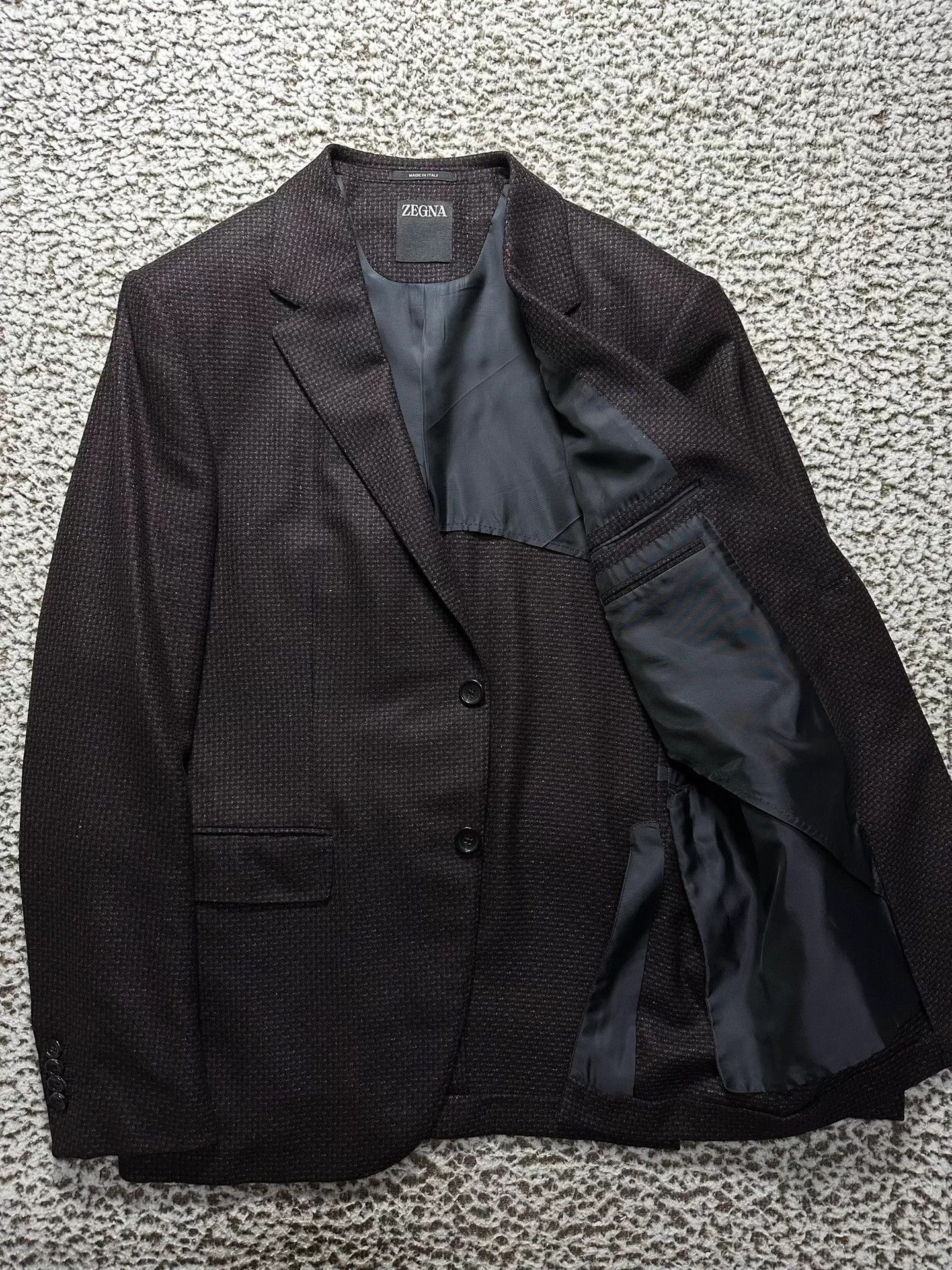 Ermenegildo Zegna ZEGNA Big Logo New Cashmere-Linen Suit 52 Italy Size 52R - 2 Thumbnail