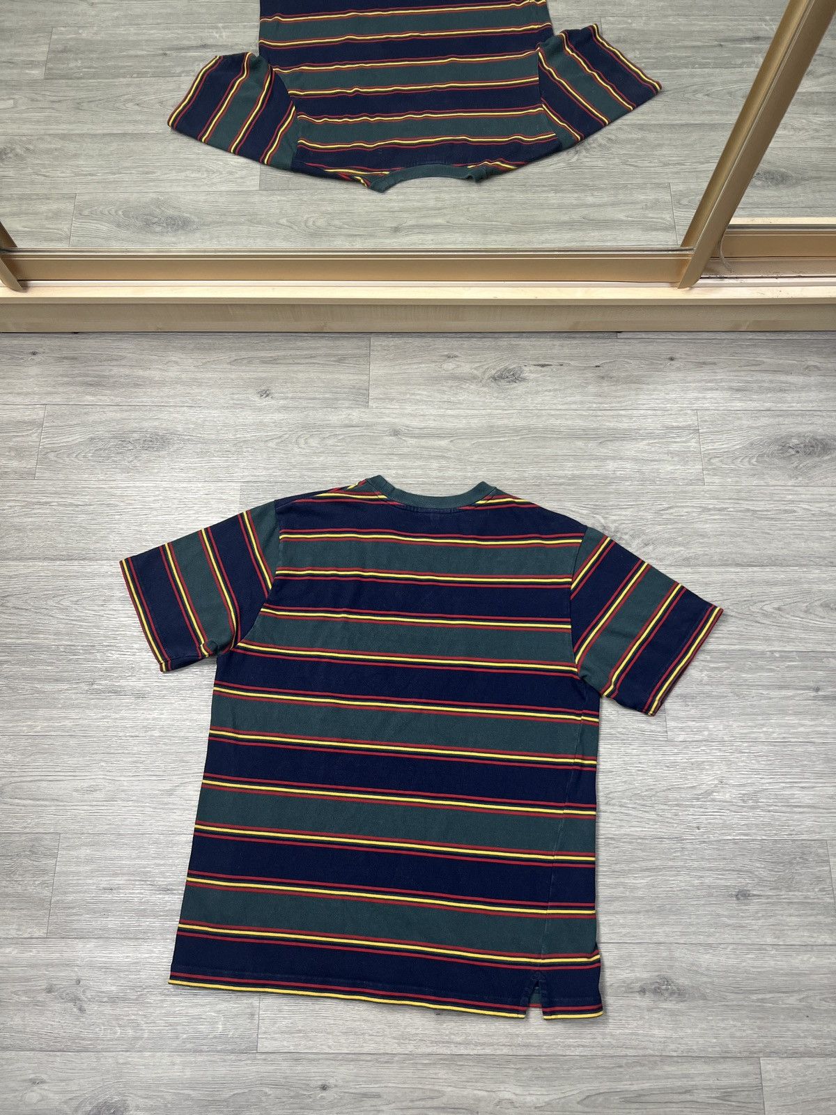 Billionaire Boys Club Billionaire Boys Club BBC Striped Embroidered Logo Tee sz XL Size US XL / EU 56 / 4 - 8 Thumbnail