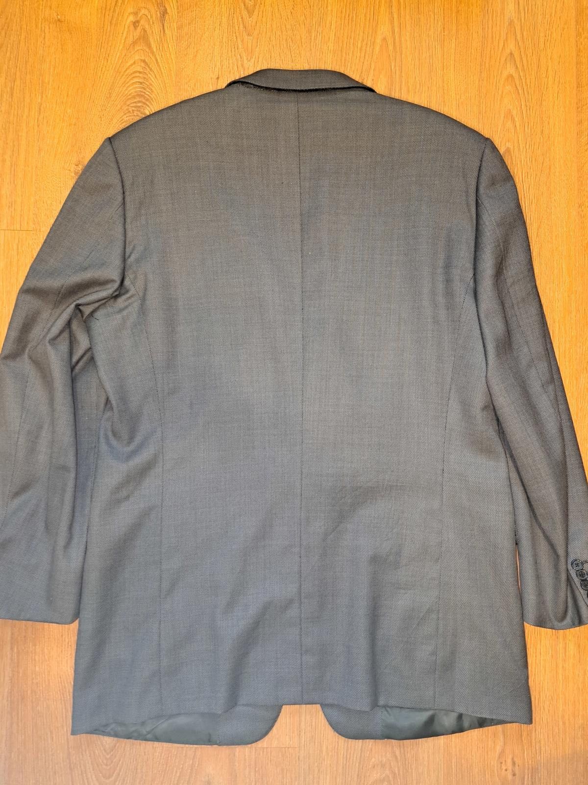 Ermenegildo Zegna Ermenegildo Zegna Sport Coat Mens 44L Gray Birdseye Wool Size 44L - 10 Thumbnail