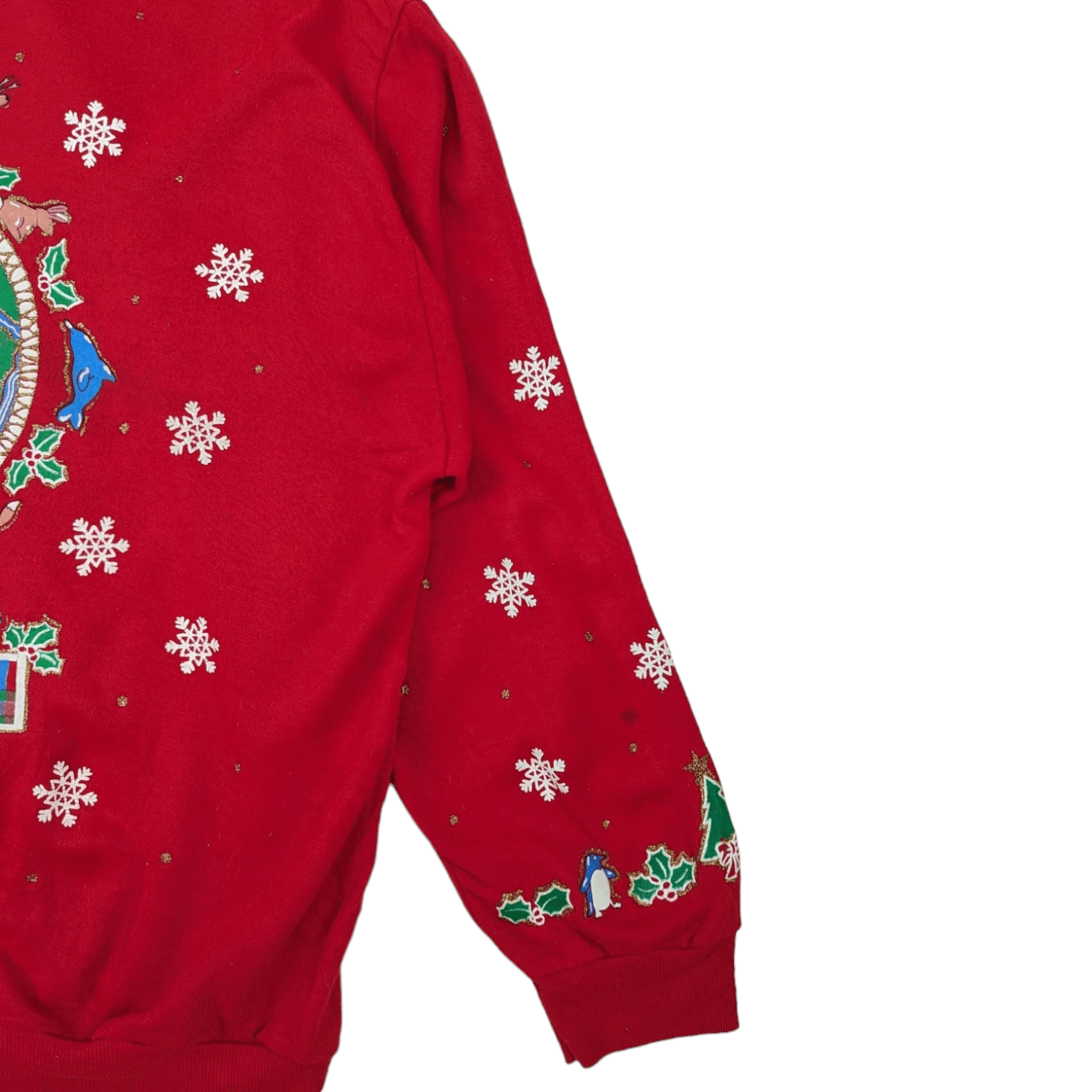 Vintage Vintage 90's HOLIDAY TIME Full Print Winter Jumper Size US L / EU 52-54 / 3 - 8 Thumbnail